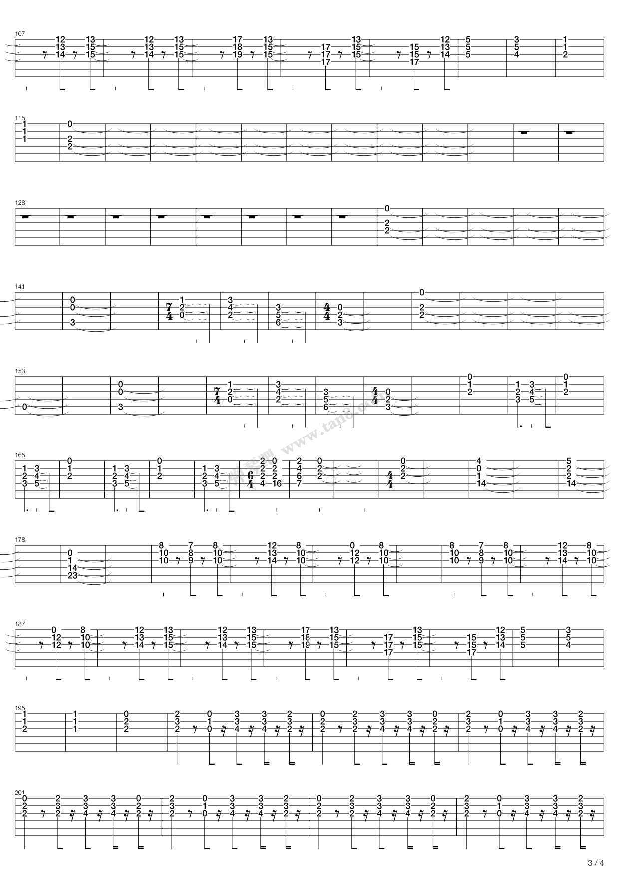 《Eleventh Earl Of Mar》吉他谱-C大调音乐网