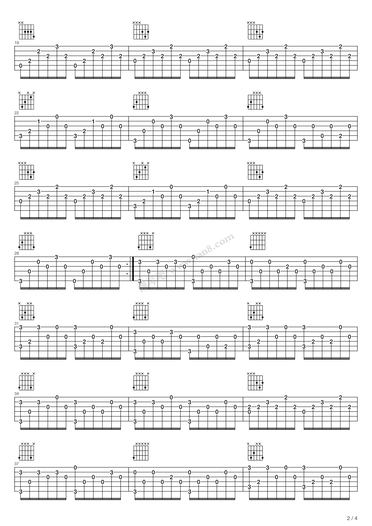 《光阴的故事》吉他谱-C大调音乐网