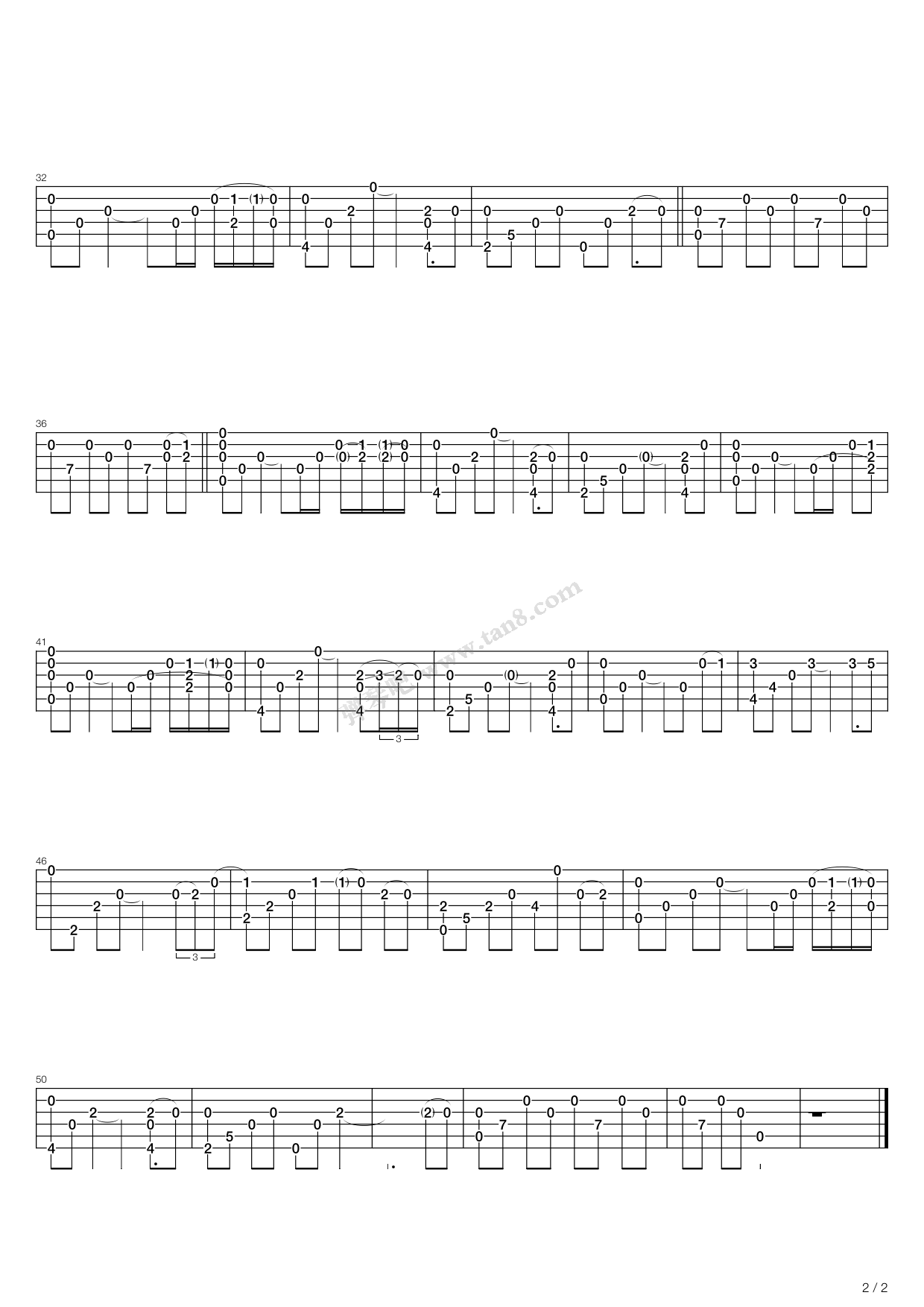 《The Rose（指弹版，郑成河）》吉他谱-C大调音乐网