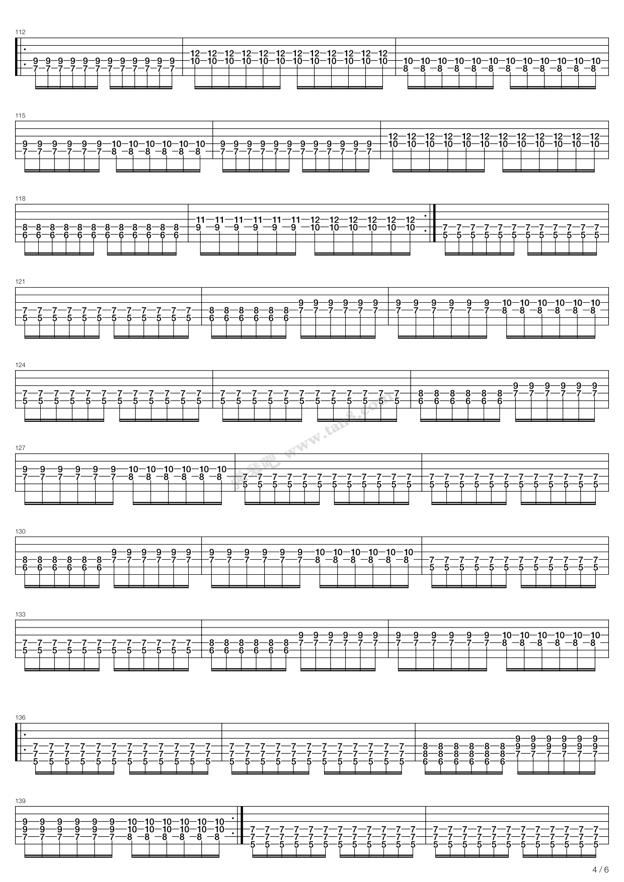 《Nr Sjelen Hentes Til Helvete》吉他谱-C大调音乐网