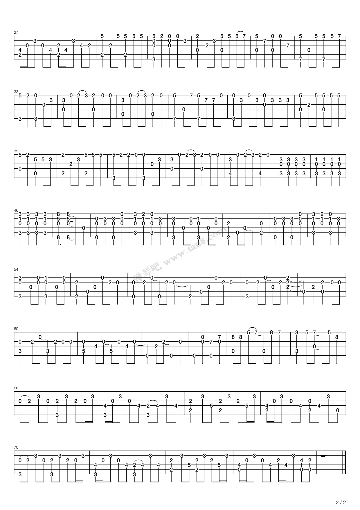 《梦灯笼 - 你的名字》吉他谱-C大调音乐网