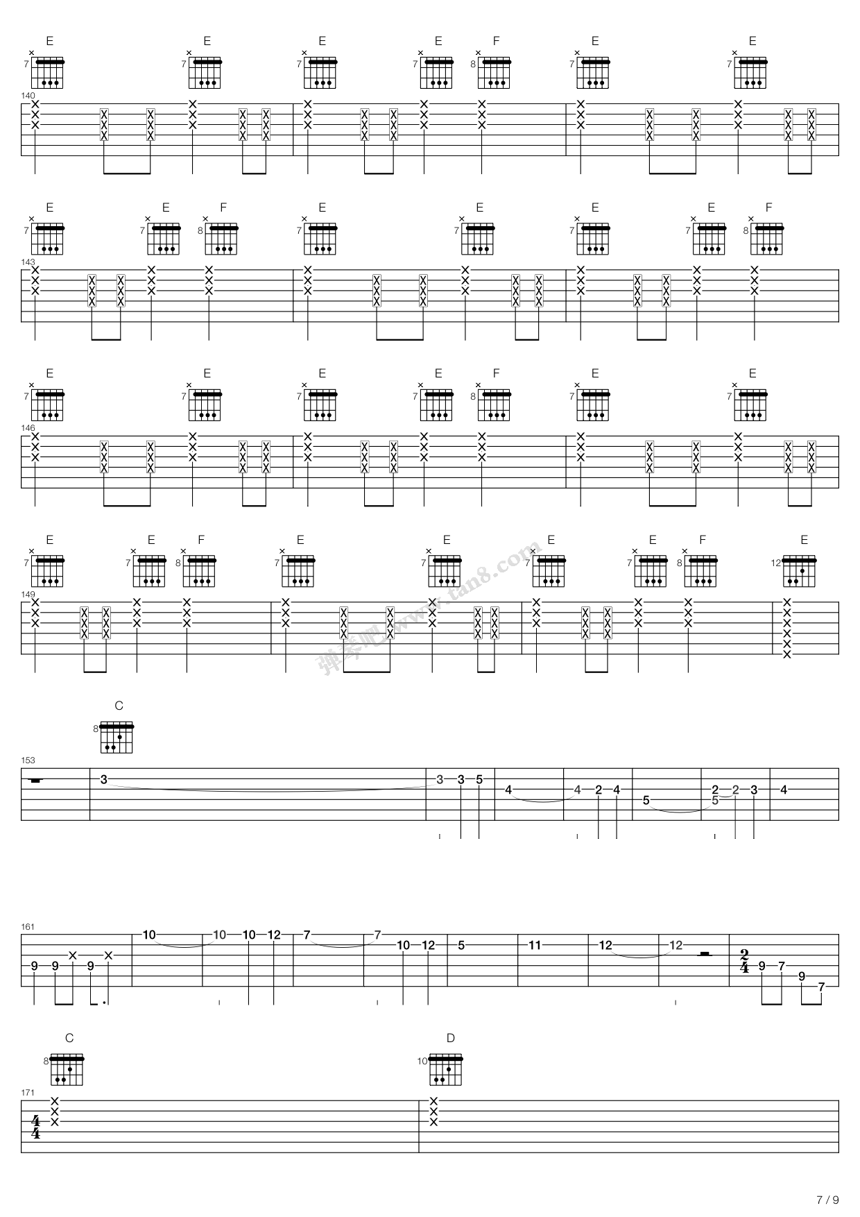 《轻音少女(K-ON) - Don't say lazy》吉他谱-C大调音乐网