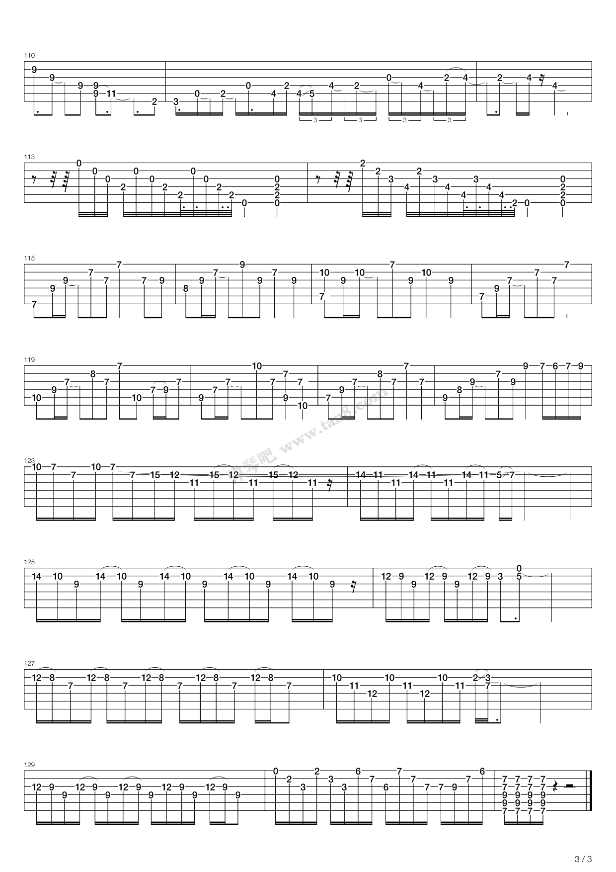 《Hotel California (加州旅馆)》吉他谱-C大调音乐网