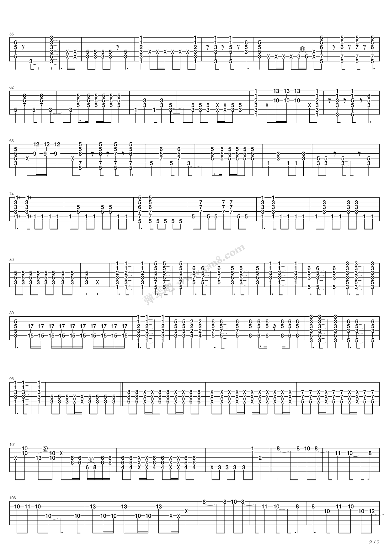 《轻音少女(K-ON) - 私の恋はホツキス(私恋订书机) ...》吉他谱-C大调音乐网