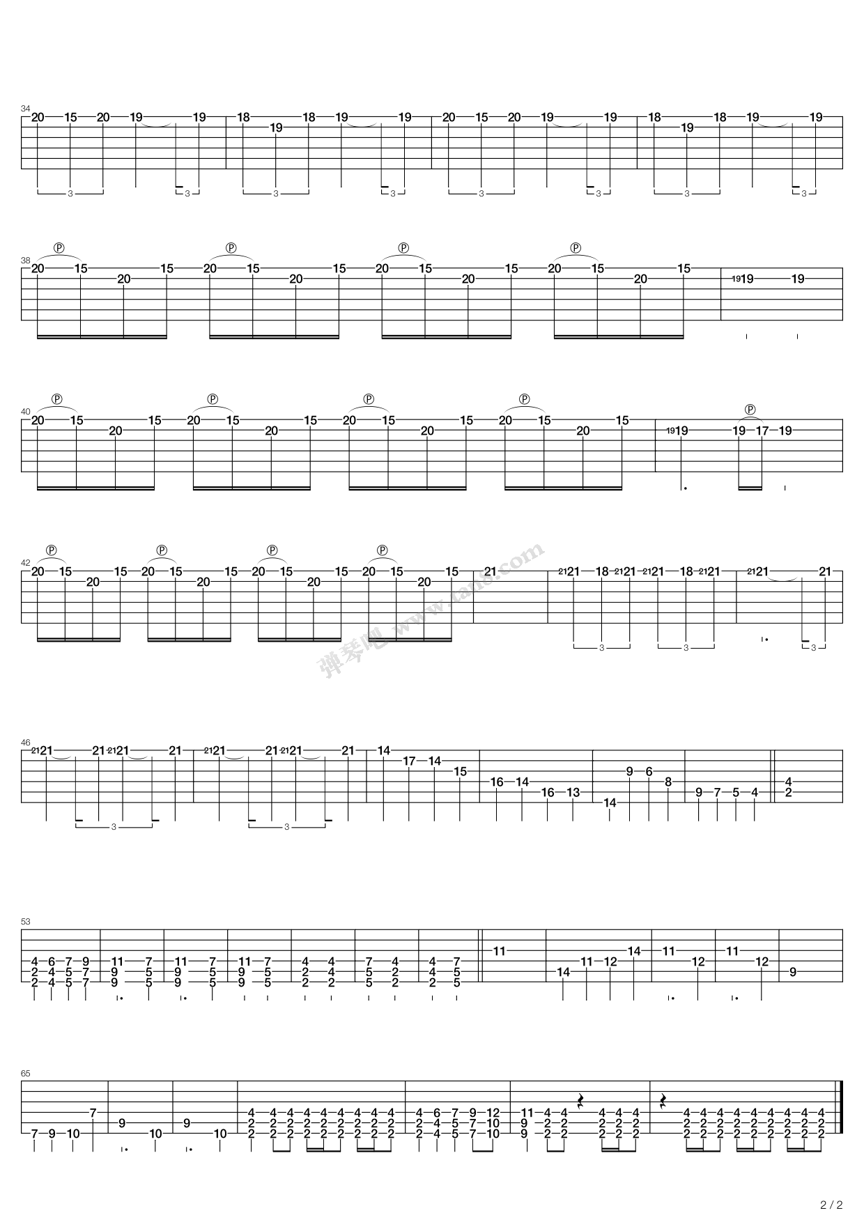 《地狱四(暴走するクラシック) - 地獄のバレリーナ ...》吉他谱-C大调音乐网