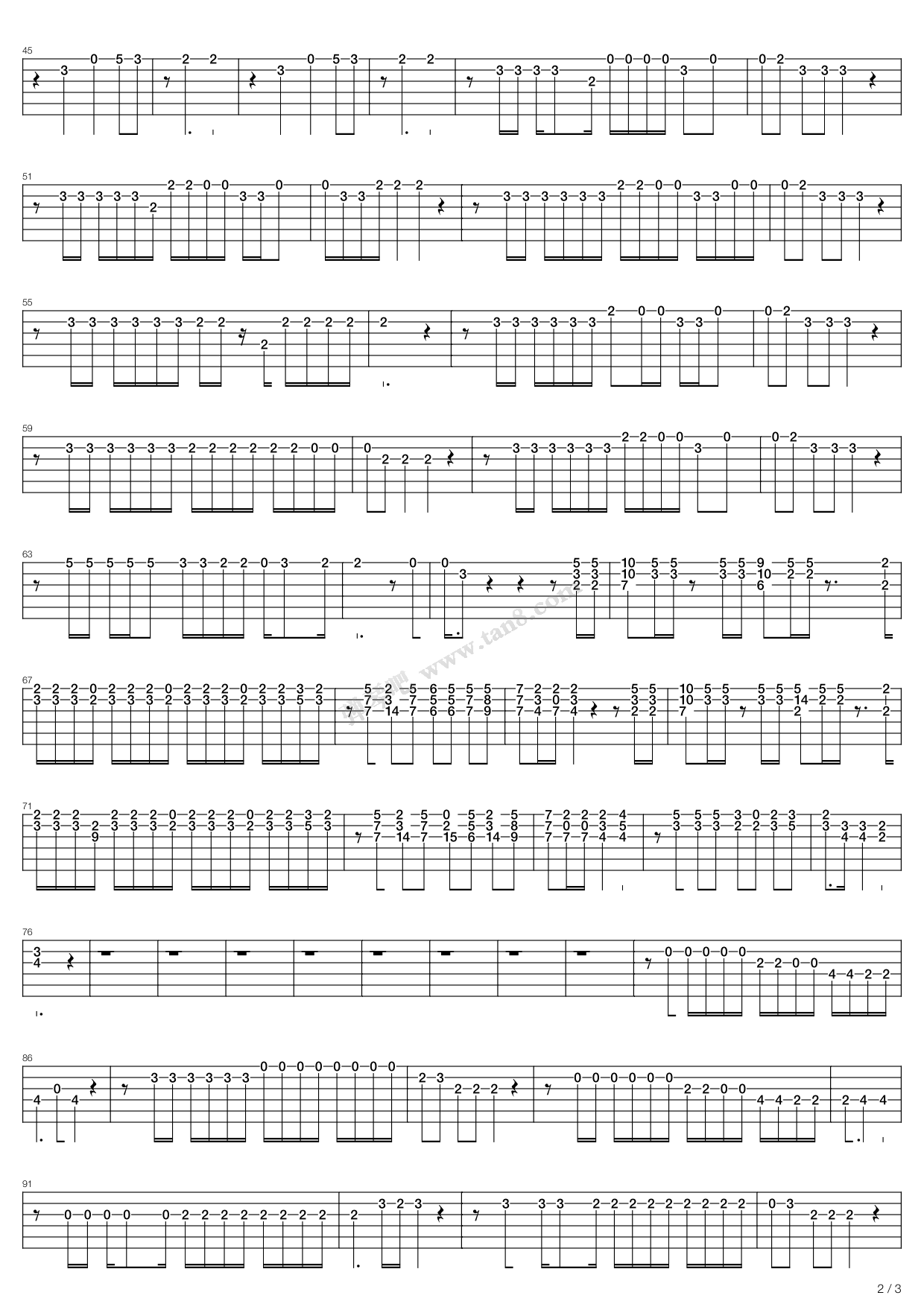 《Wao_Of_Difference》吉他谱-C大调音乐网