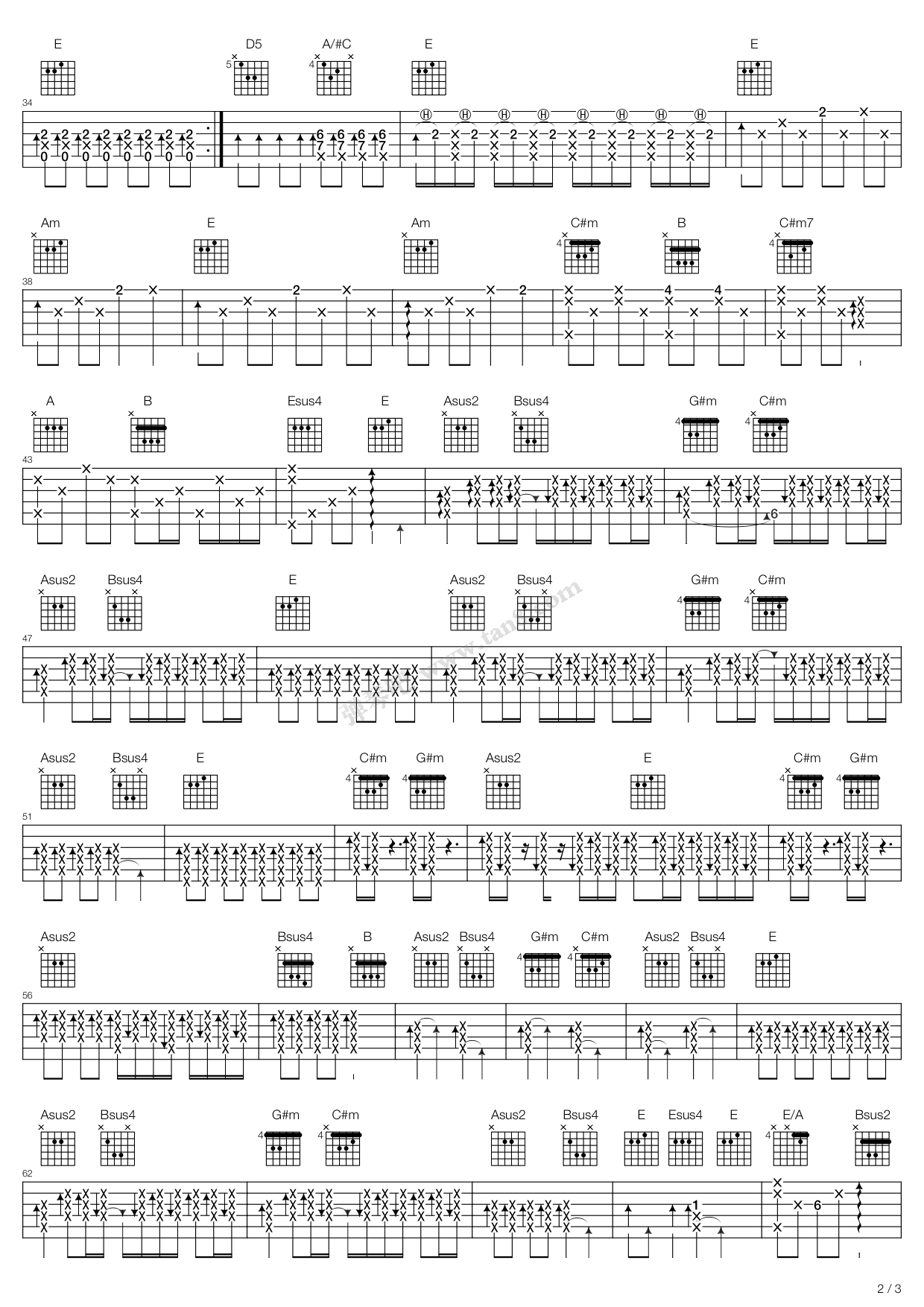 《微加幸福》吉他谱-C大调音乐网