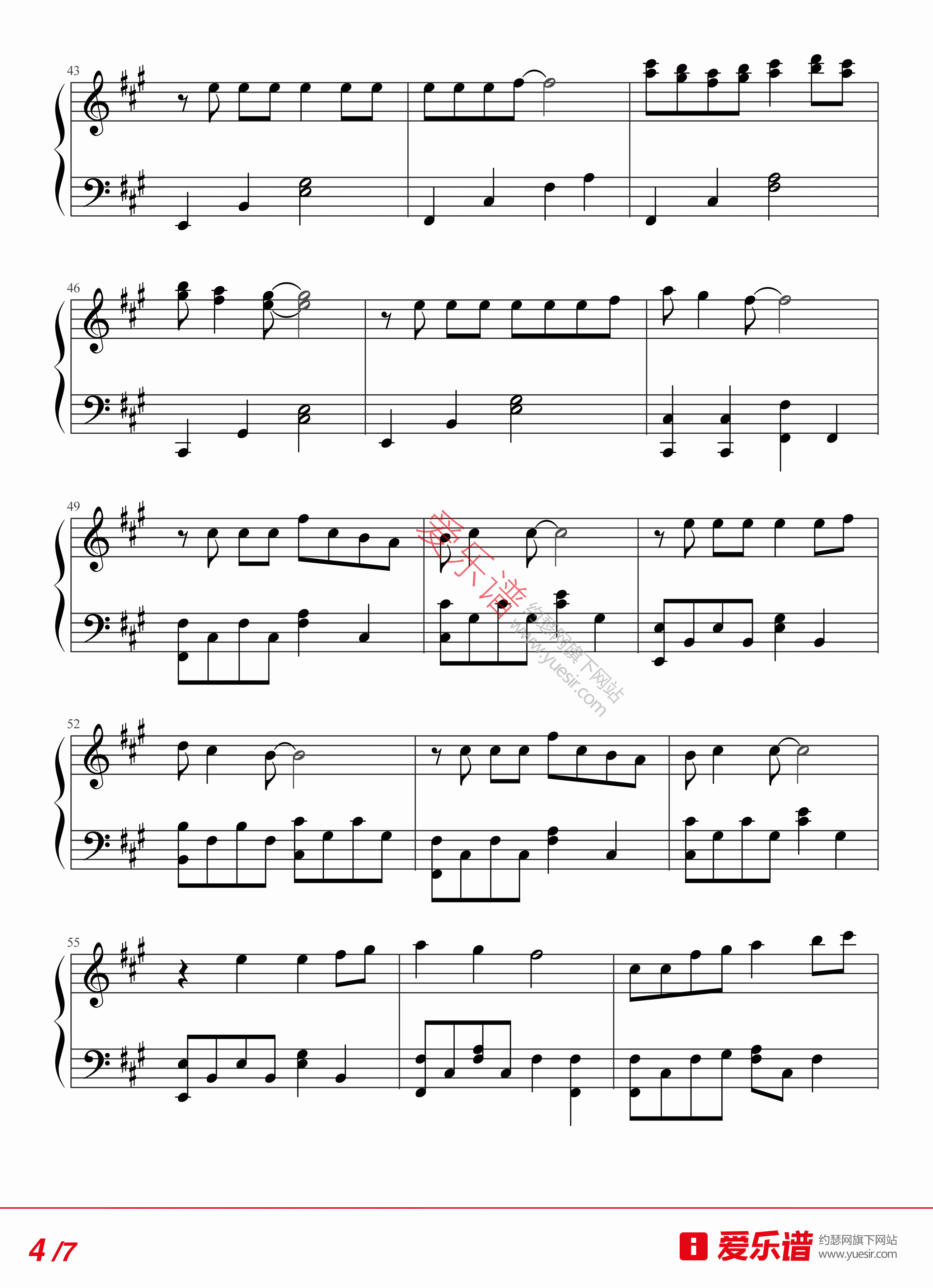 《Tara《Day By Day》 钢琴谱》吉他谱-C大调音乐网