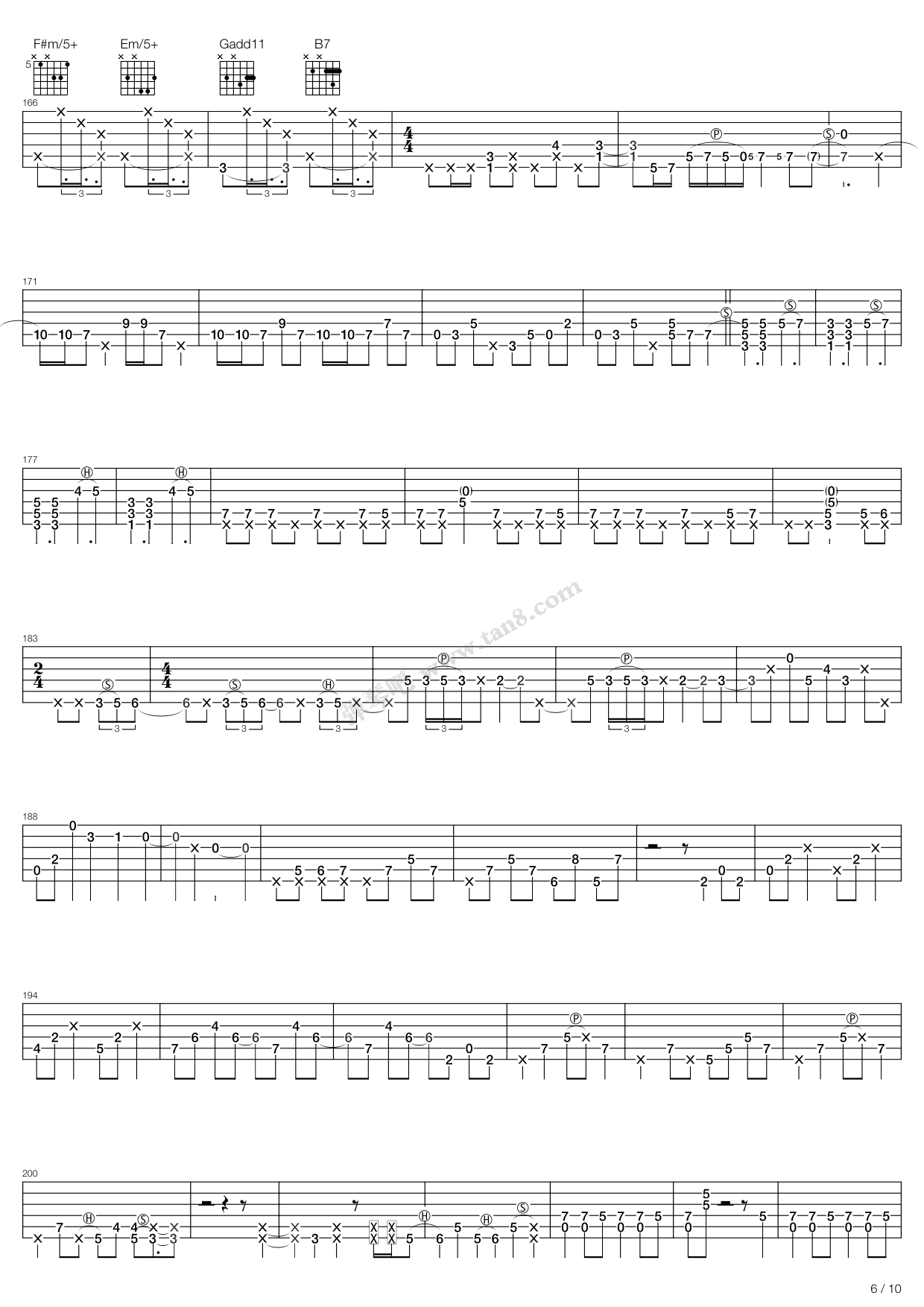 《Medley Metallica》吉他谱-C大调音乐网