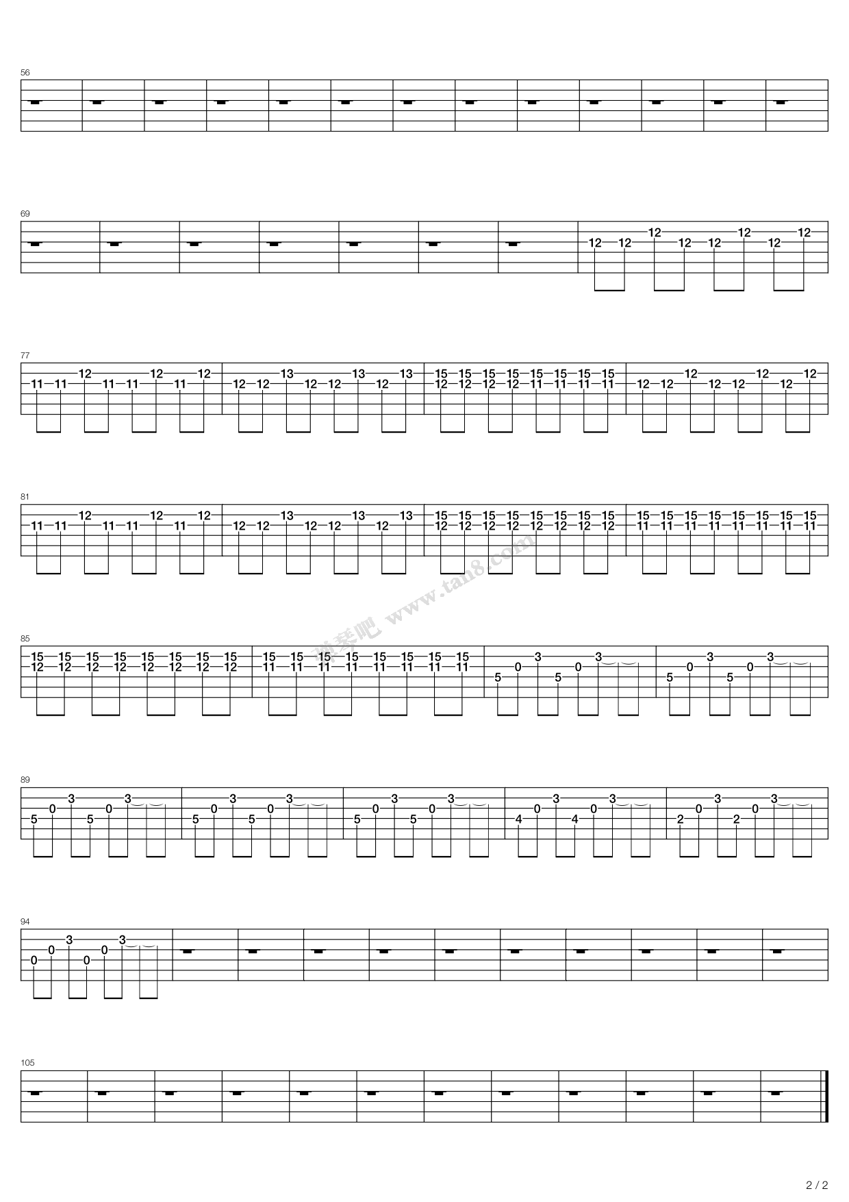 《Wake Me Up When September Ends》吉他谱-C大调音乐网