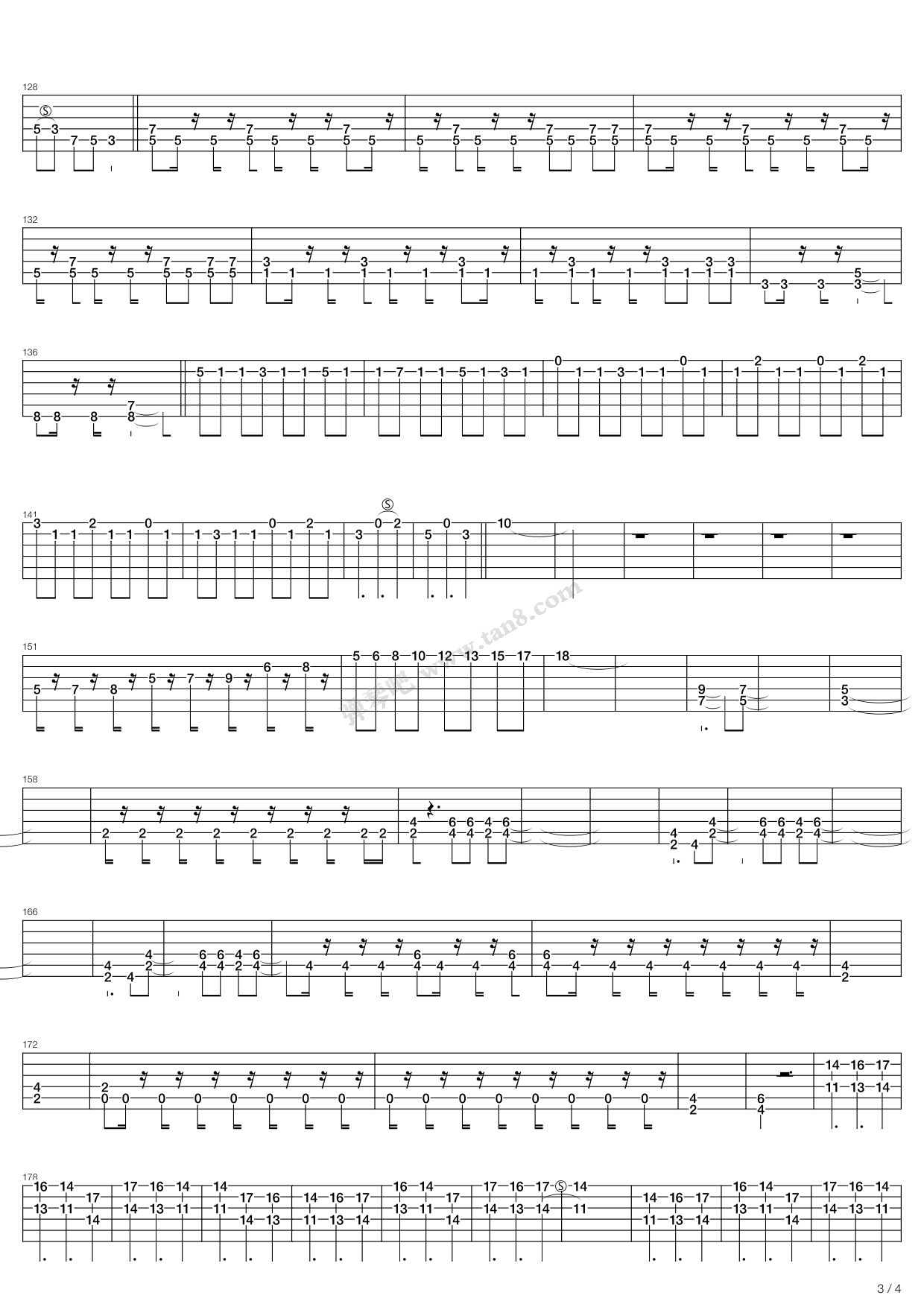 《Heaven Or Hell》吉他谱-C大调音乐网