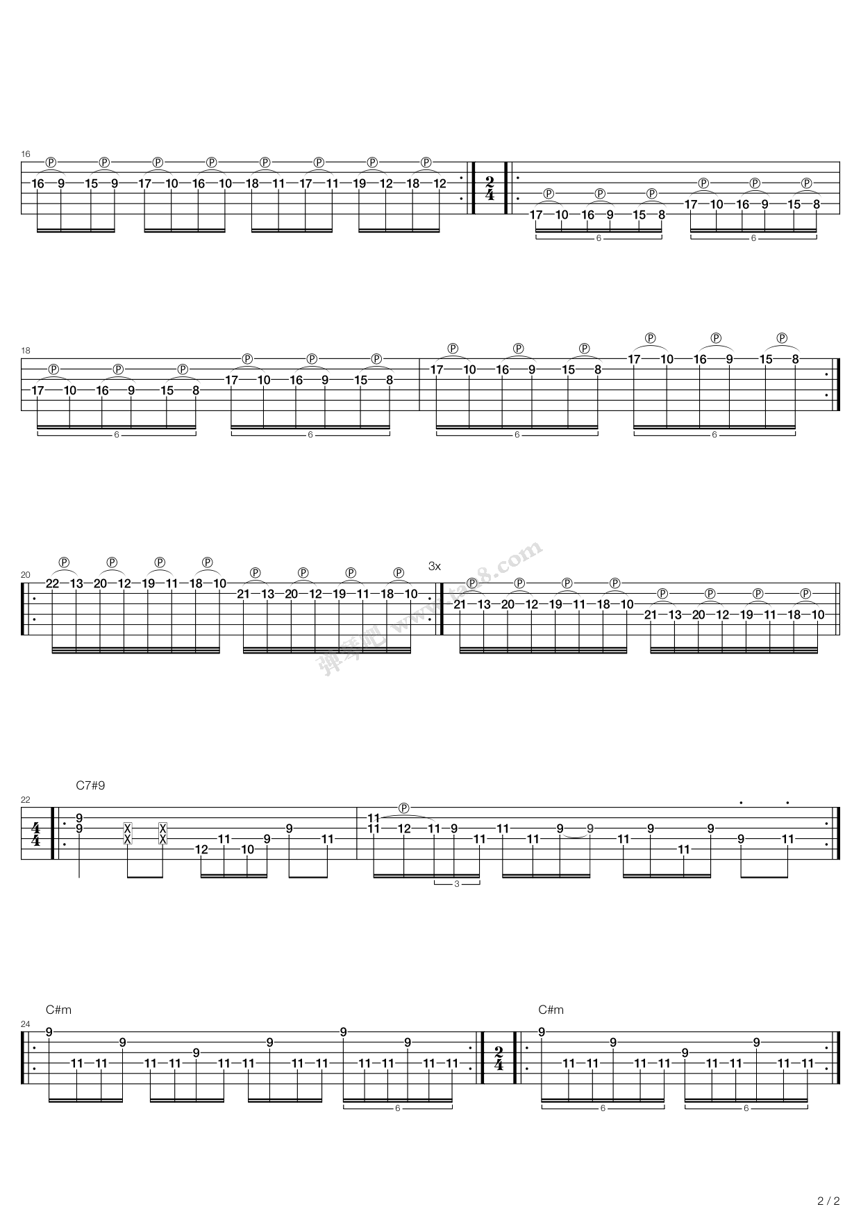 《Buckethead Lessons》吉他谱-C大调音乐网