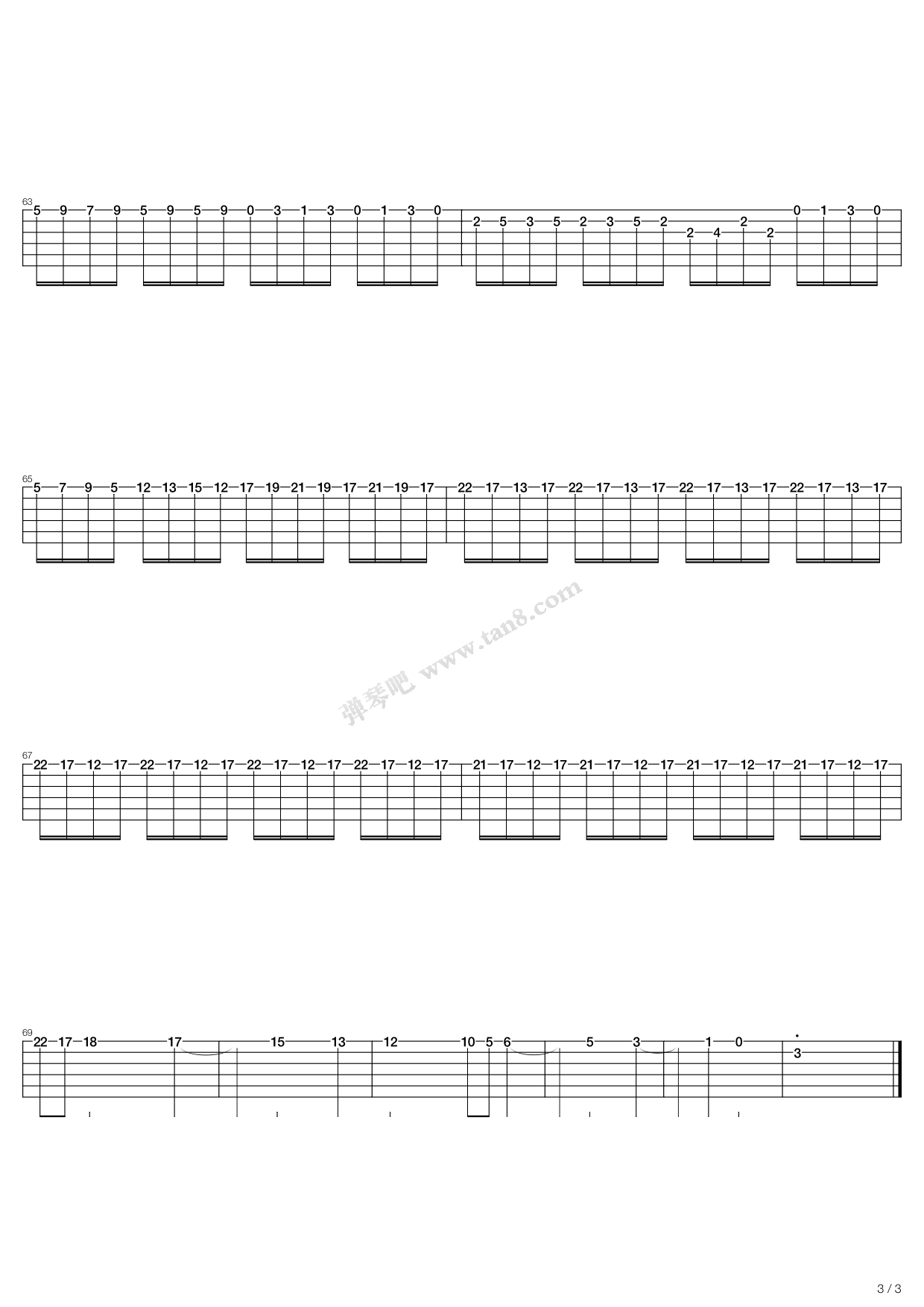 《Concerto Grosso Op3 N11 Tercer Movimiento》吉他谱-C大调音乐网