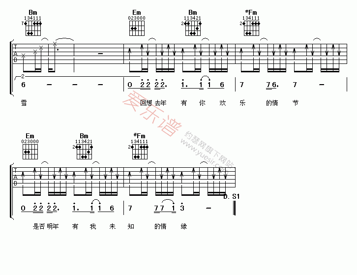 《孙晓亮《没有情人的情人节》》吉他谱-C大调音乐网