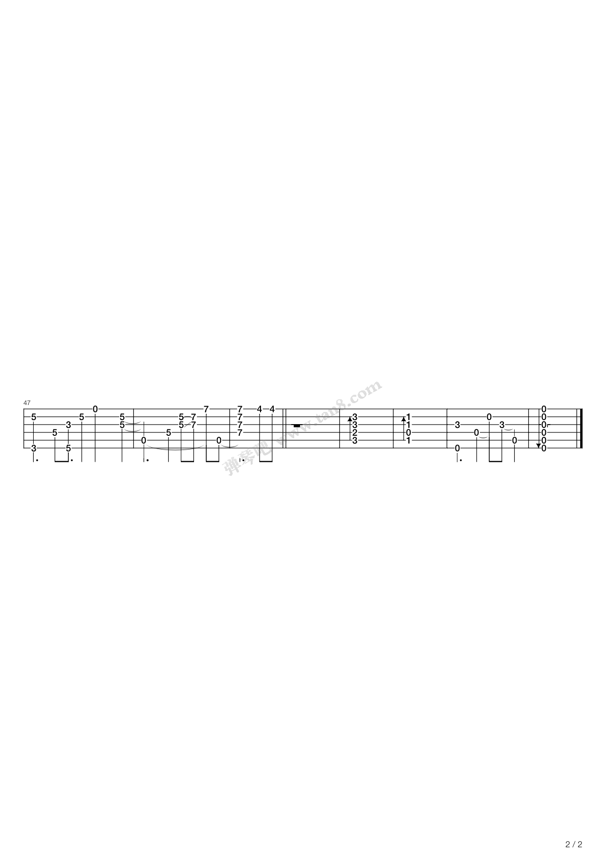 《Bali》吉他谱-C大调音乐网