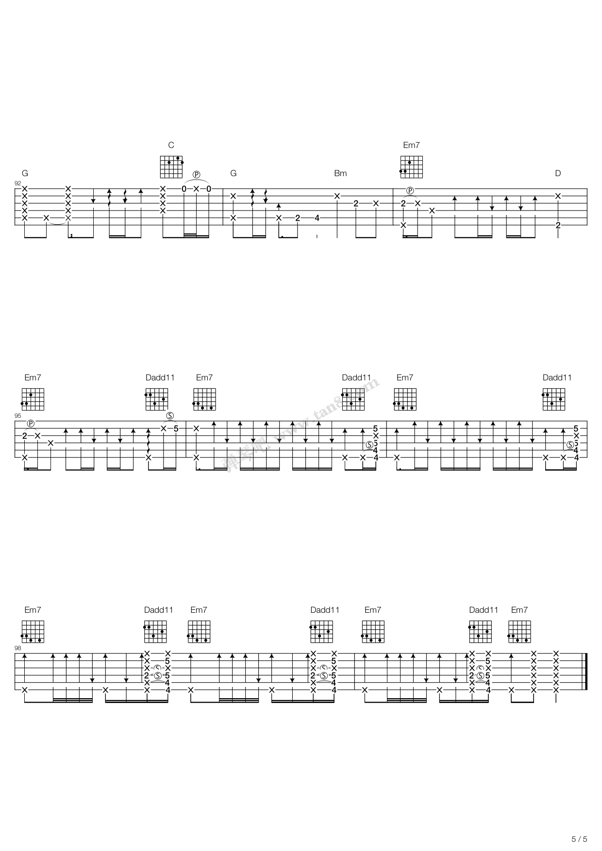 《El condor pasa(山鹰之歌)》吉他谱-C大调音乐网