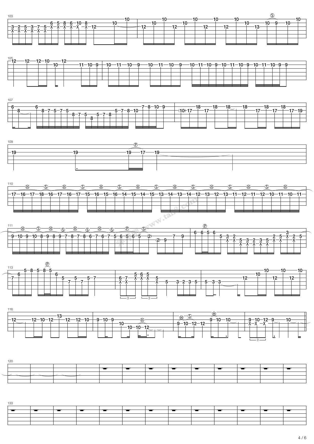 《海阔天空(演唱会10分钟ending solo大串烧)》吉他谱-C大调音乐网