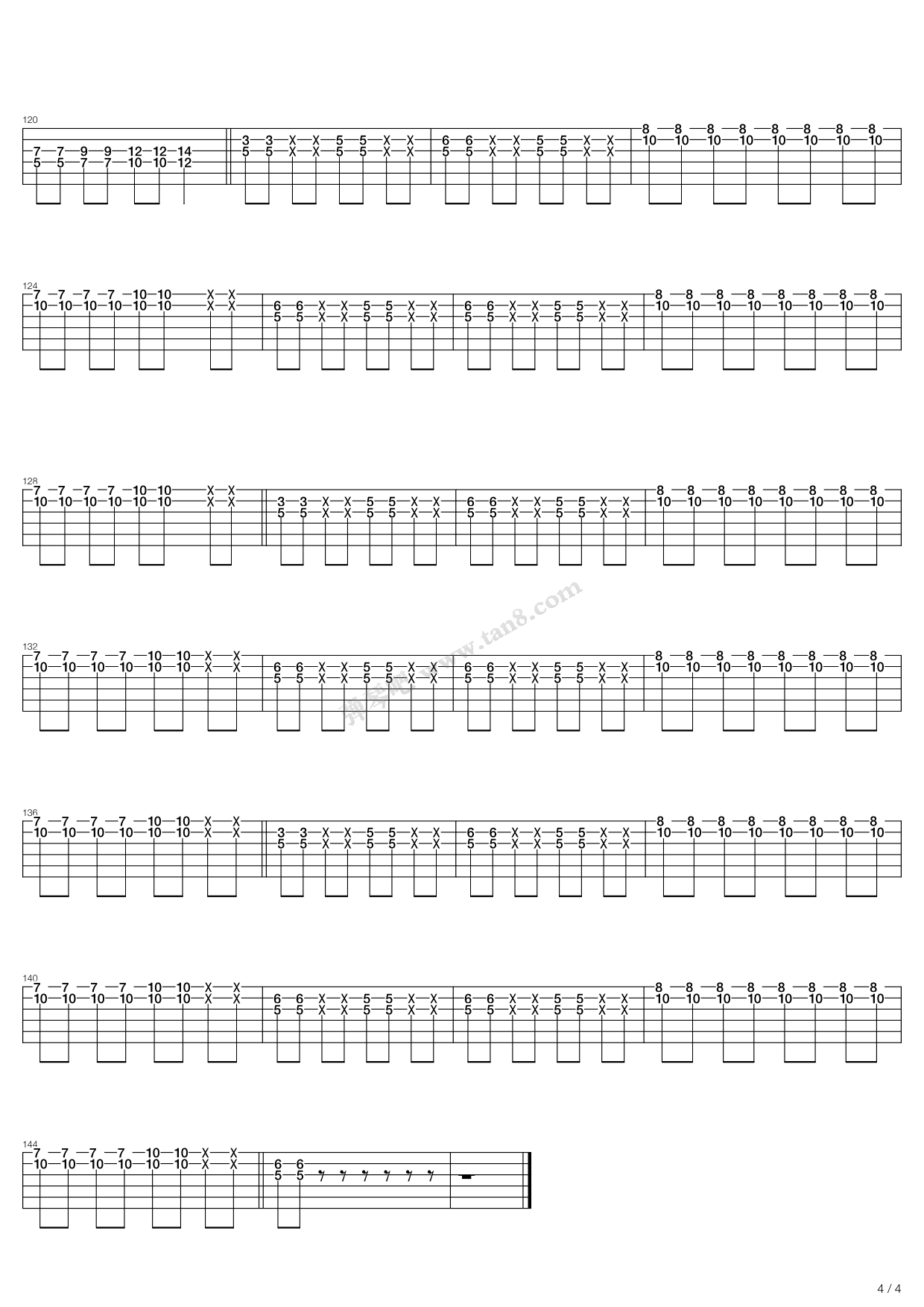 《Everybodys Screaming》吉他谱-C大调音乐网