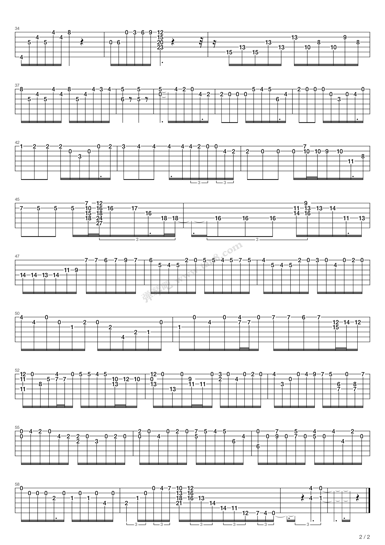 《卡尔卡西练习曲 - 24》吉他谱-C大调音乐网