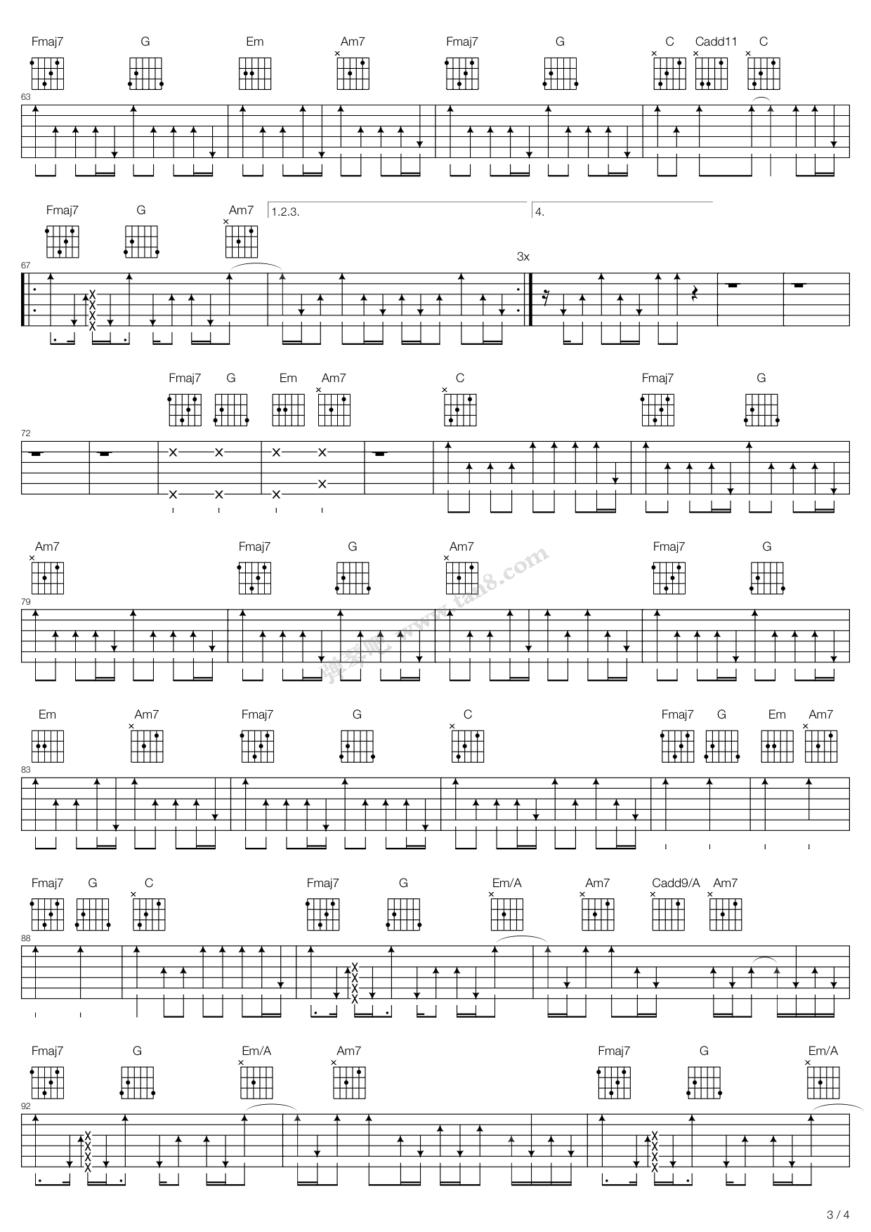 《僕が死のうと思ったのは》吉他谱-C大调音乐网