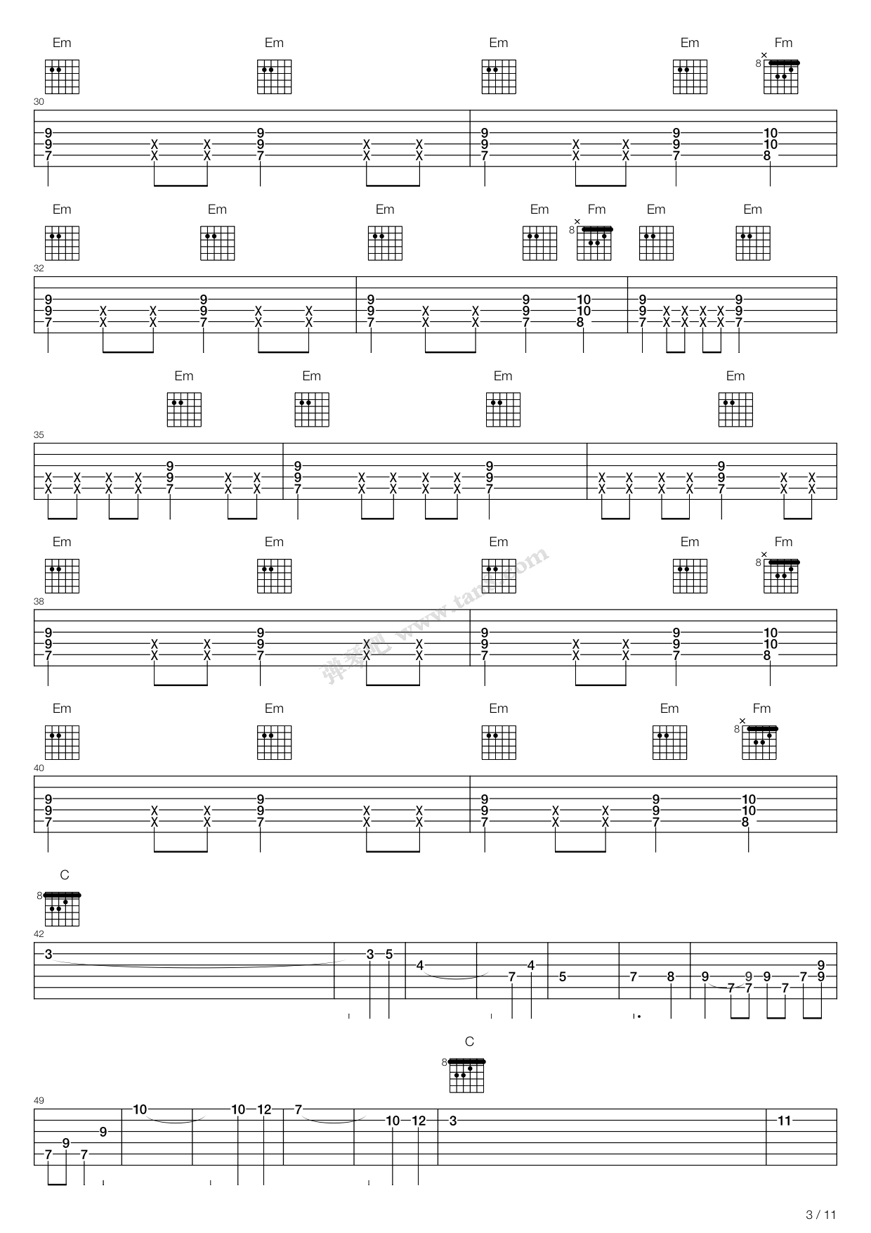 《轻音少女(K-ON) - Don't say lazy》吉他谱-C大调音乐网