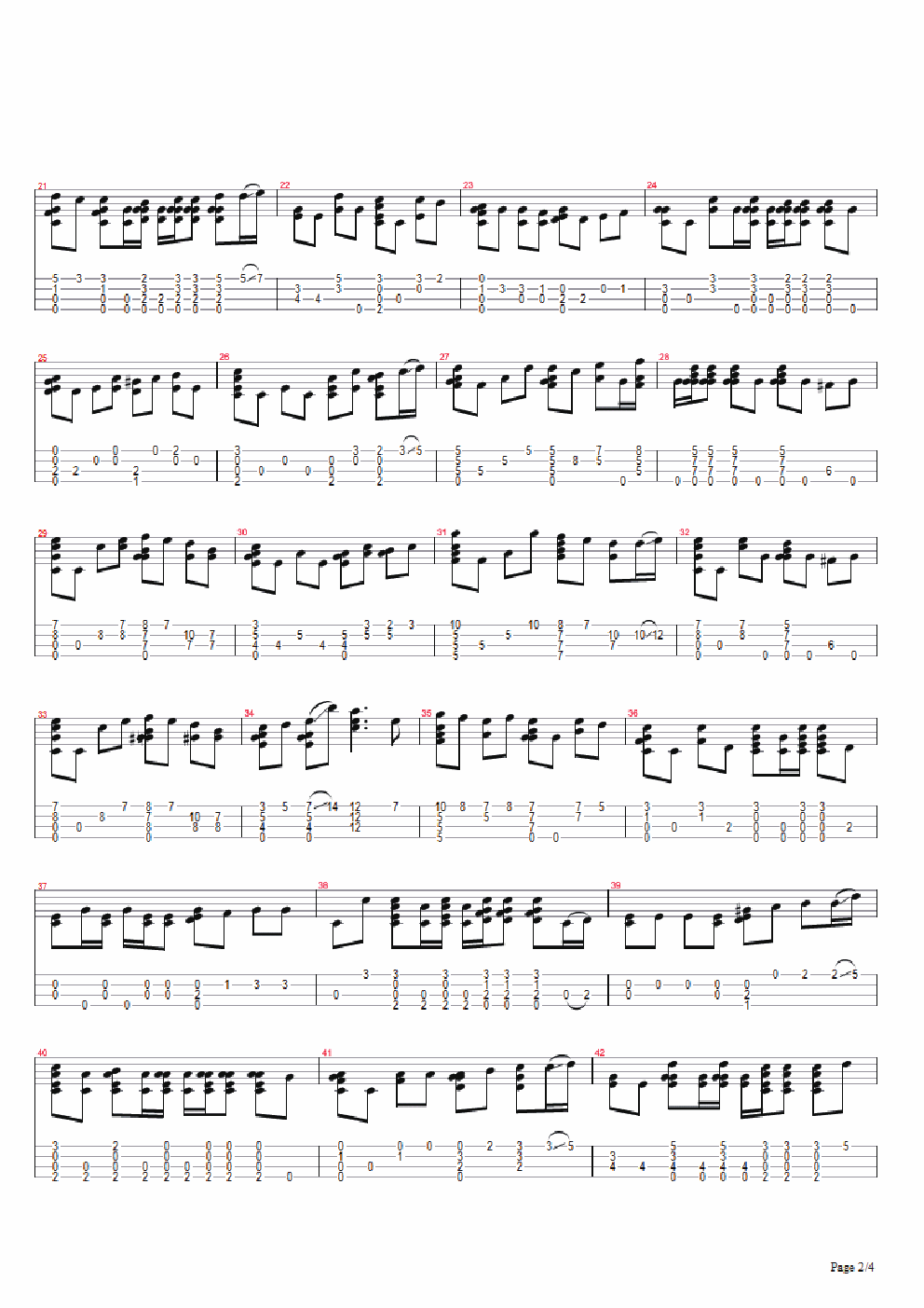 《彩虹》周杰伦 ukulele尤克里里谱 指弹-C大调音乐网