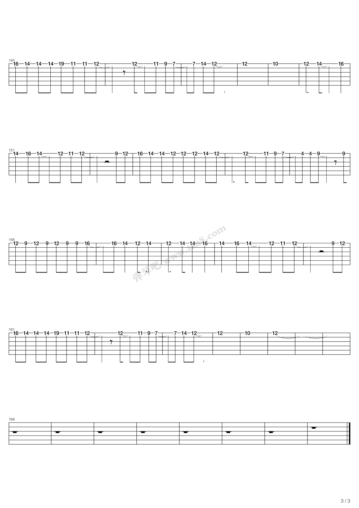 《ButterFly官方总谱》吉他谱-C大调音乐网