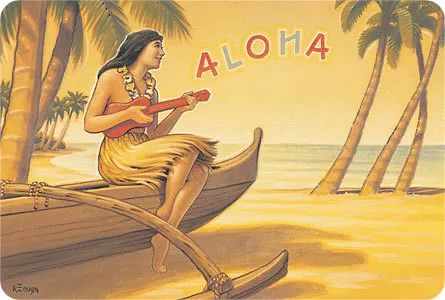 夏威夷民谣《He Aloha No O Honolulu》尤克里里指弹谱演示-C大调音乐网