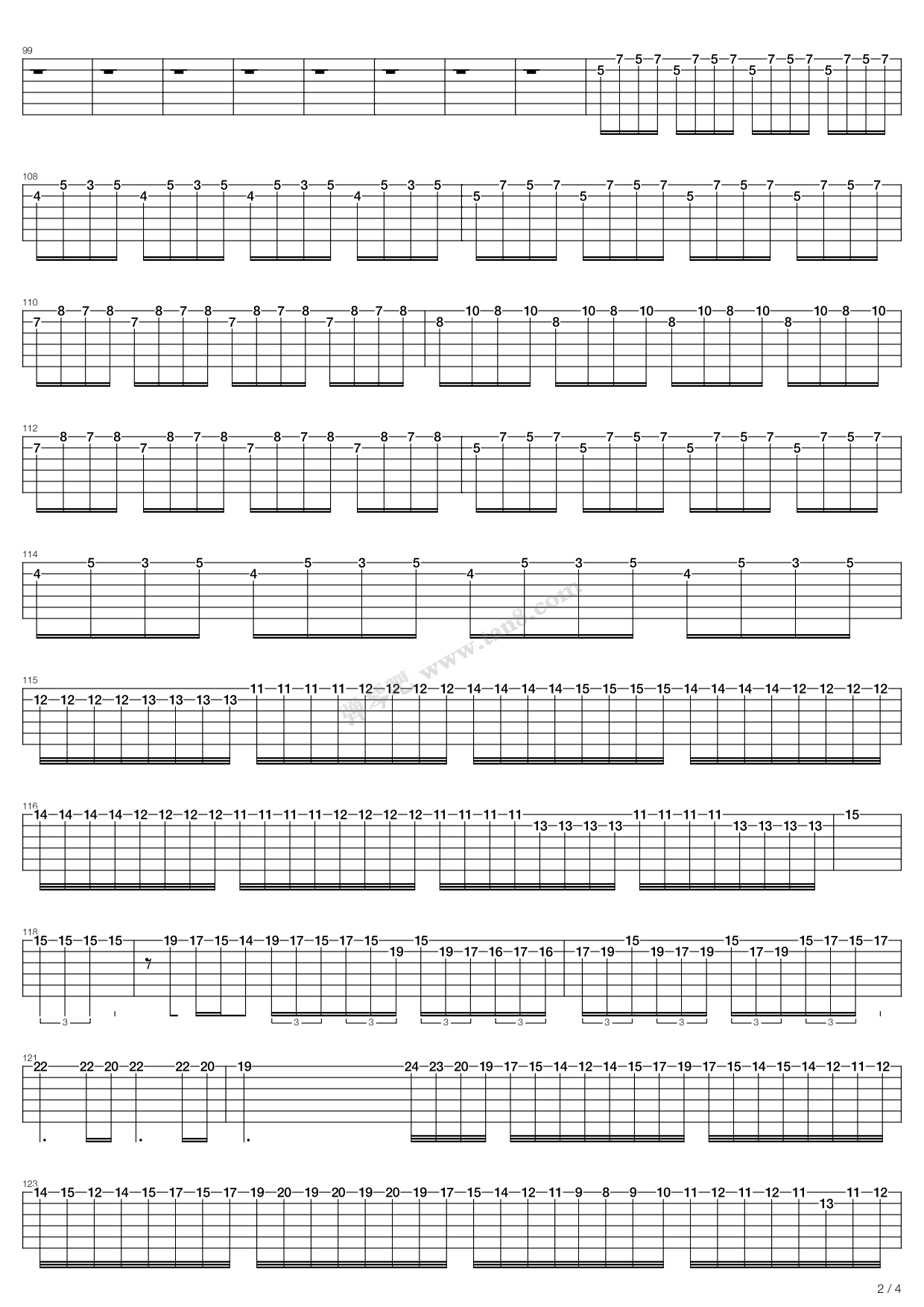 《Destiny》吉他谱-C大调音乐网