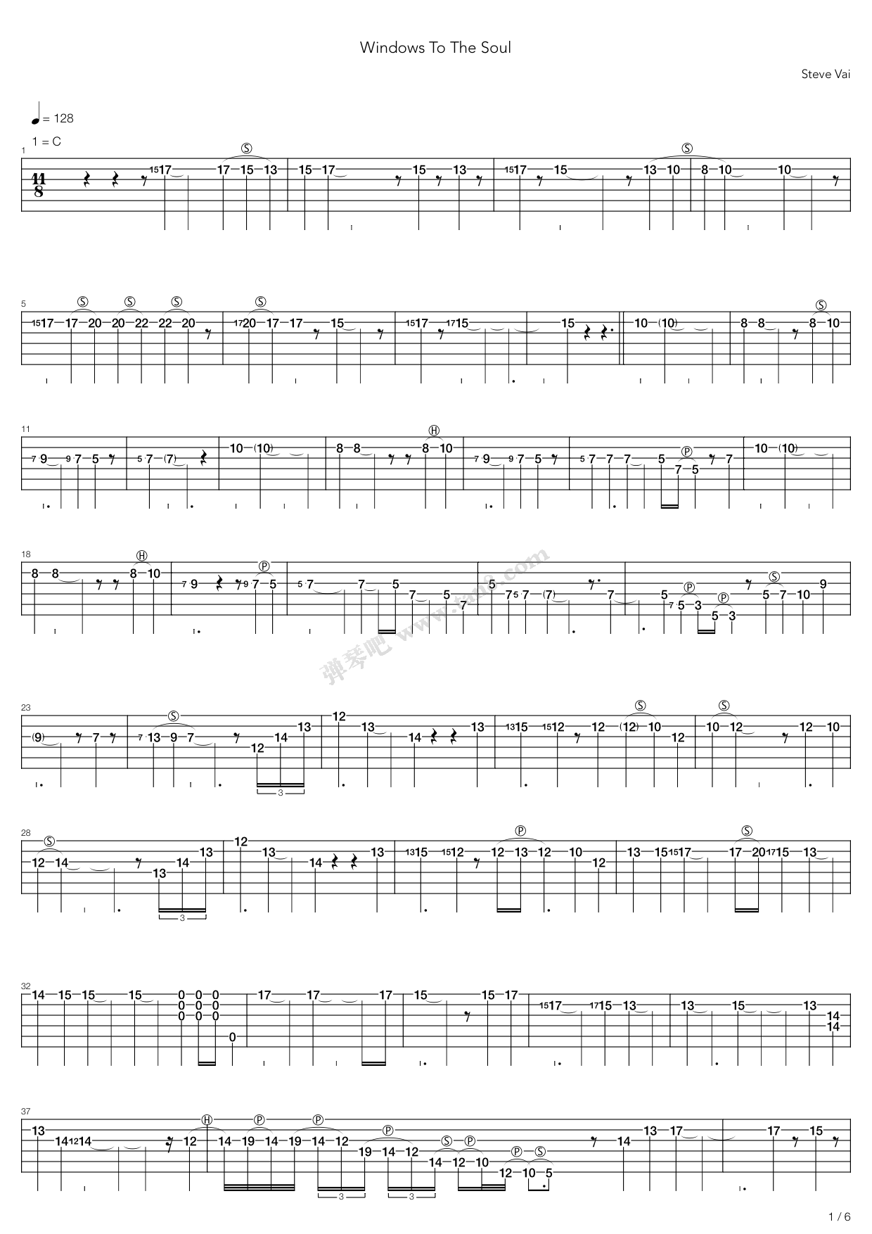 《Windows To The Soul》吉他谱-C大调音乐网