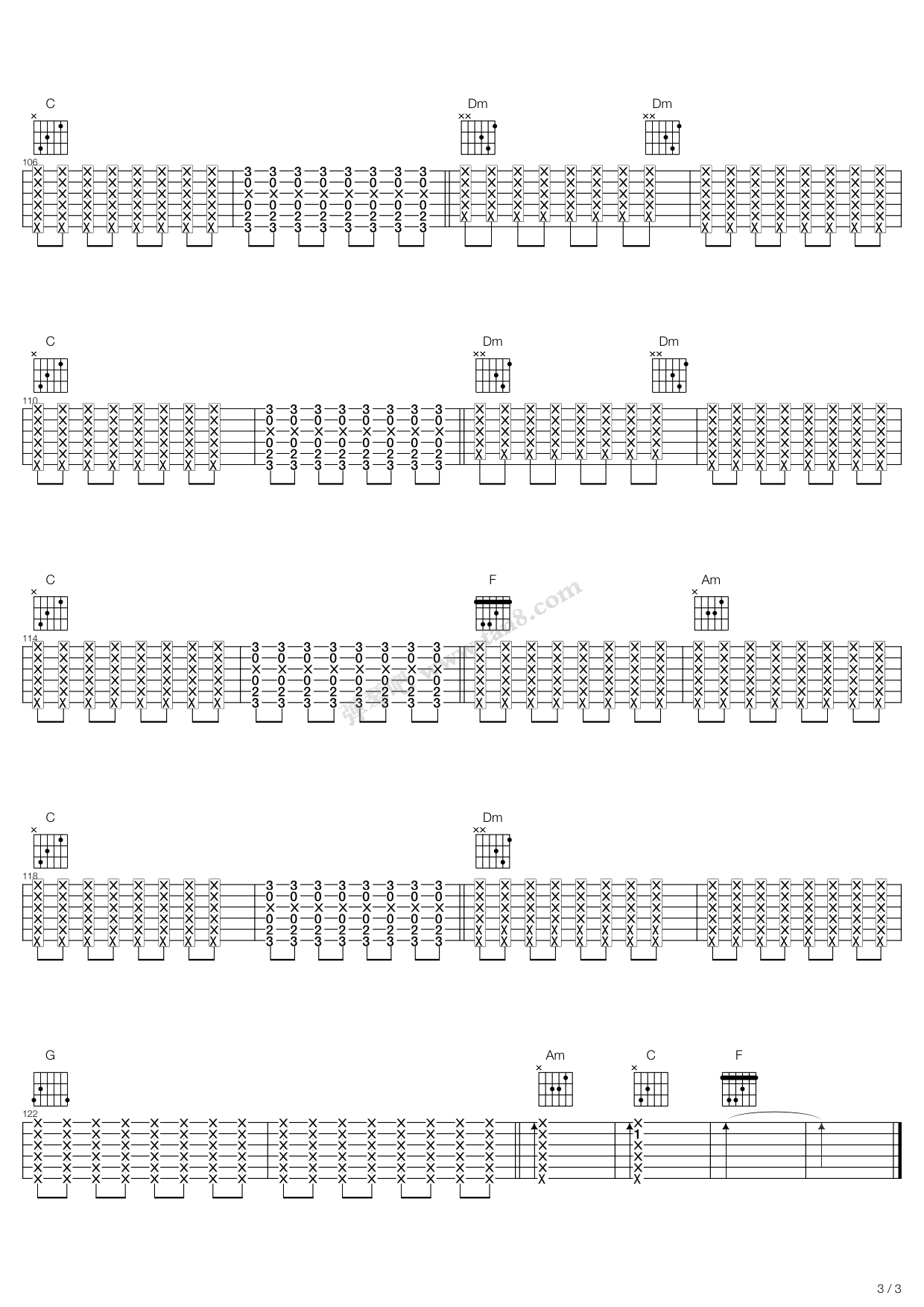 《Broken Strings》吉他谱-C大调音乐网