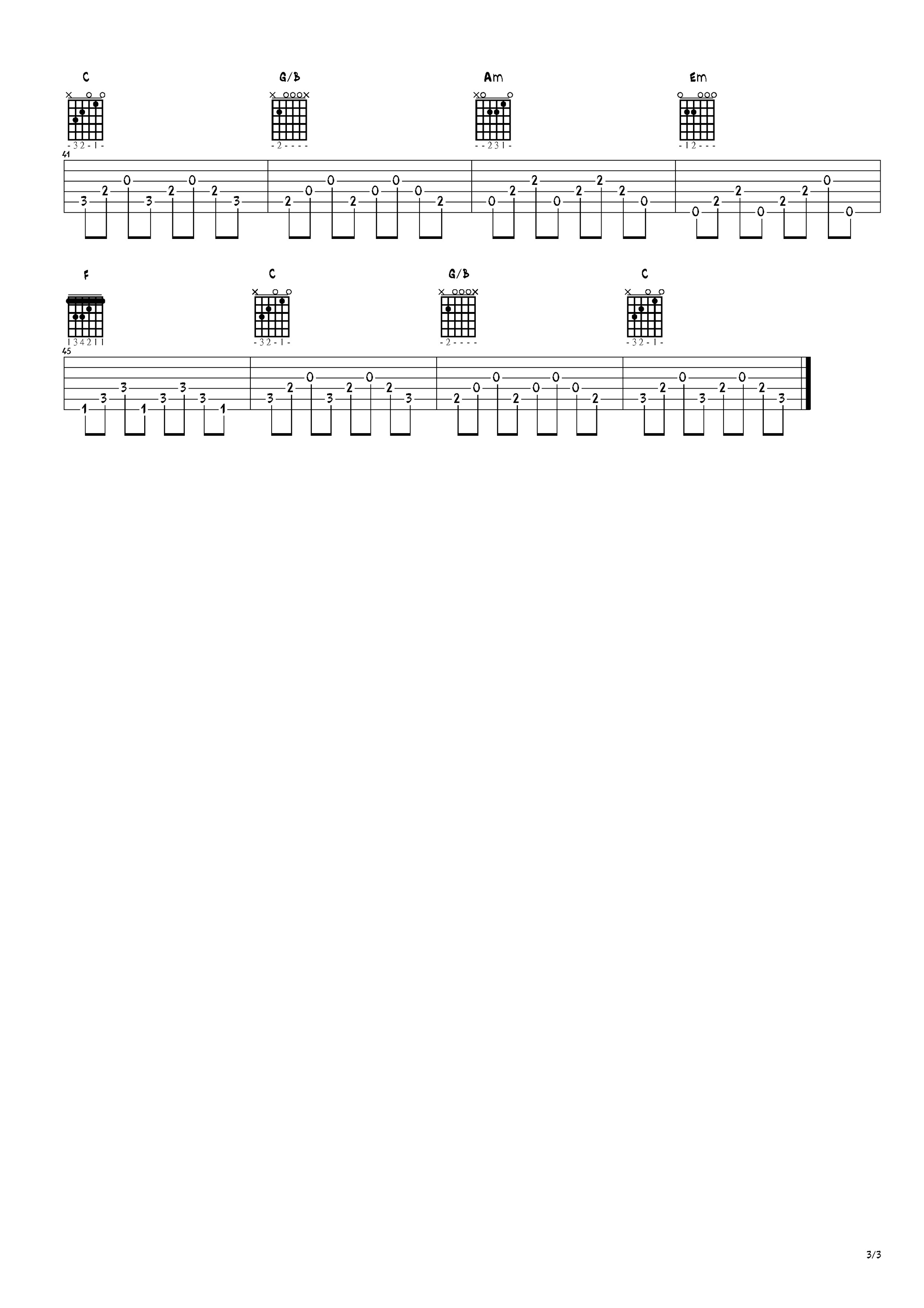 《朴树《那些花儿》零基础教学》吉他谱-C大调音乐网