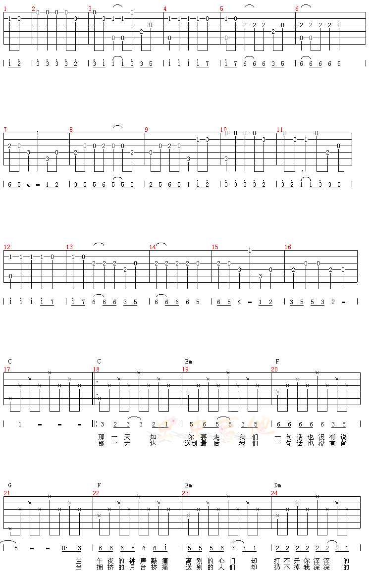 祝你一路顺风-C大调音乐网