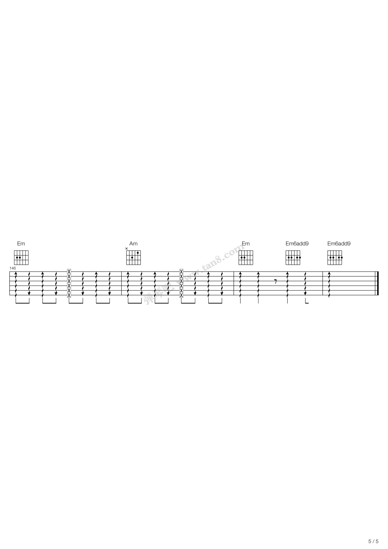《Bamboleo》吉他谱-C大调音乐网