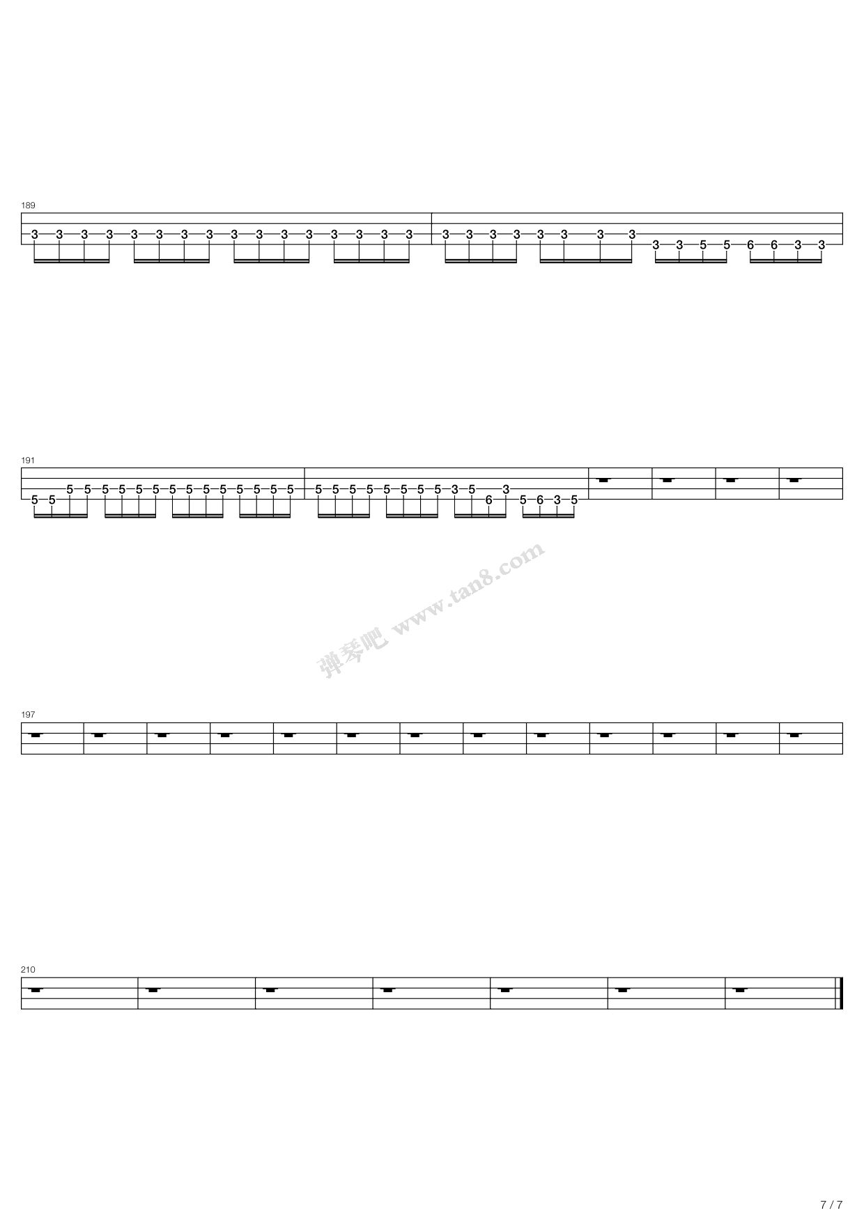 《Black Diamond》吉他谱-C大调音乐网