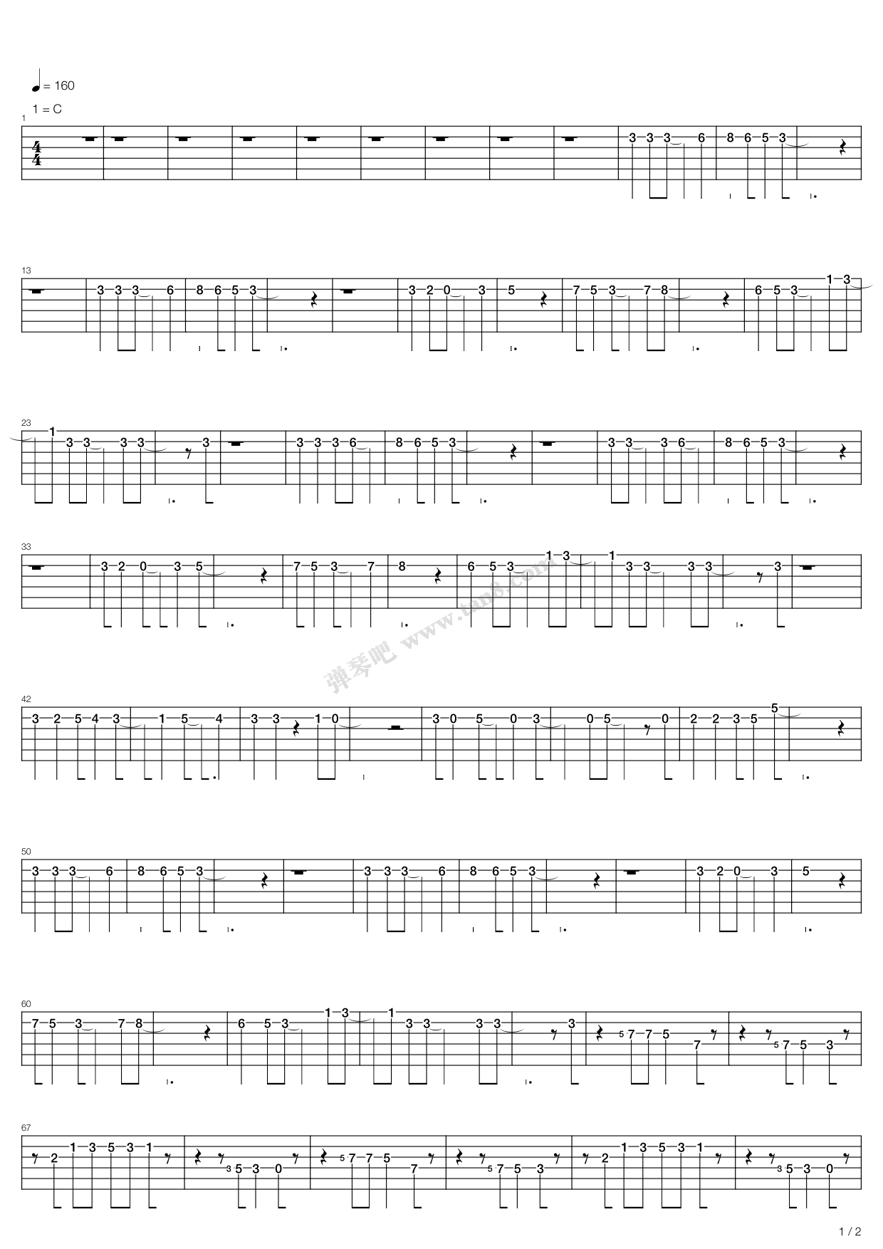 《Beatles (The)披头士乐队 - The Night Before》吉他谱-C大调音乐网