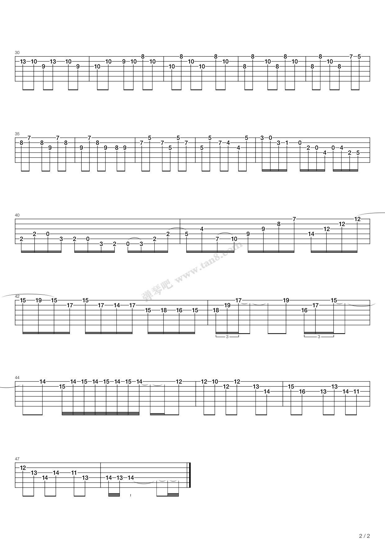 《Prelude In D Minor Bwv 926》吉他谱-C大调音乐网