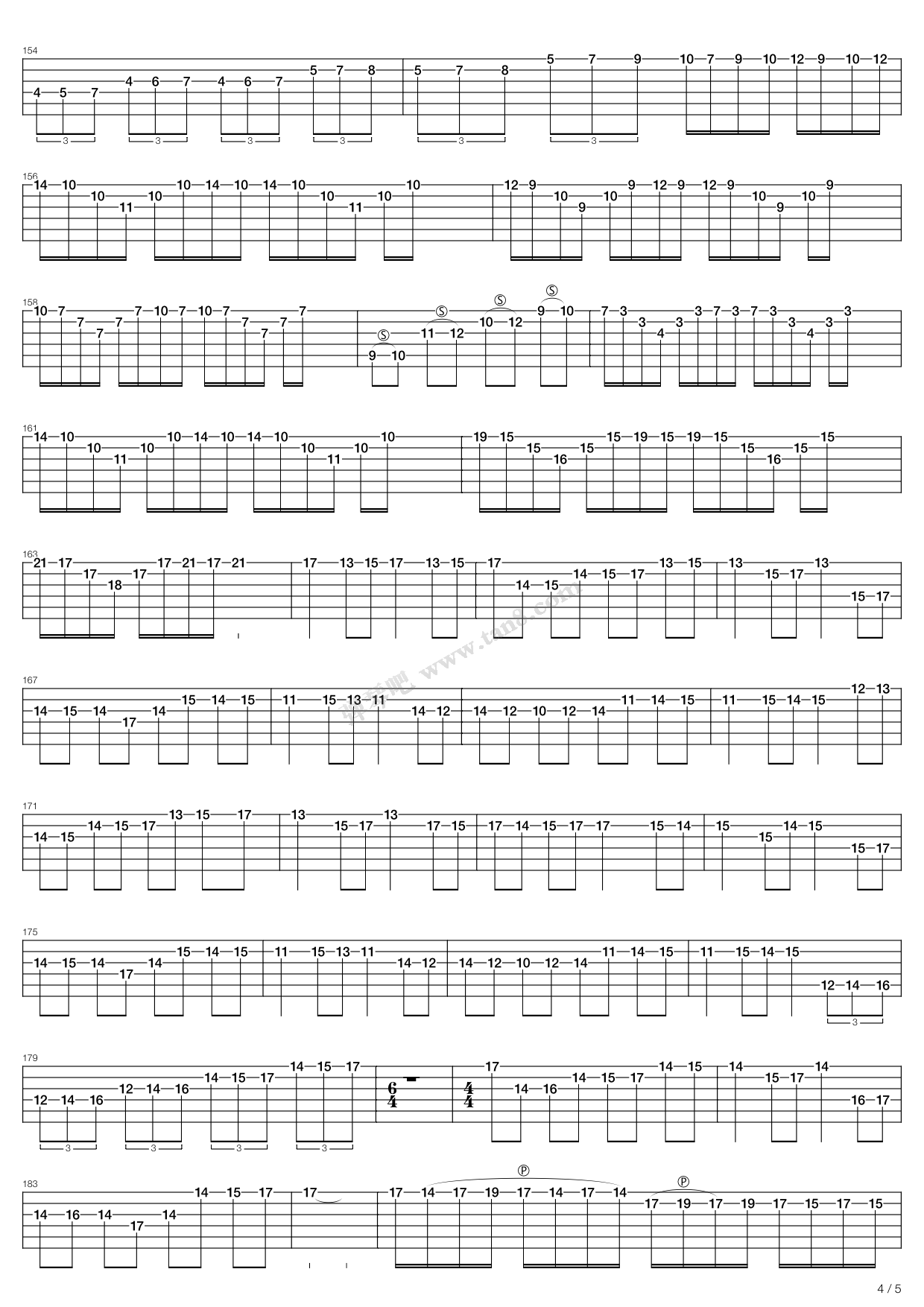 《Canon_Rock_Ver7 超级完整版》吉他谱-C大调音乐网