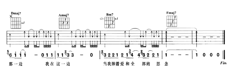 《有一天》吉他谱-C大调音乐网