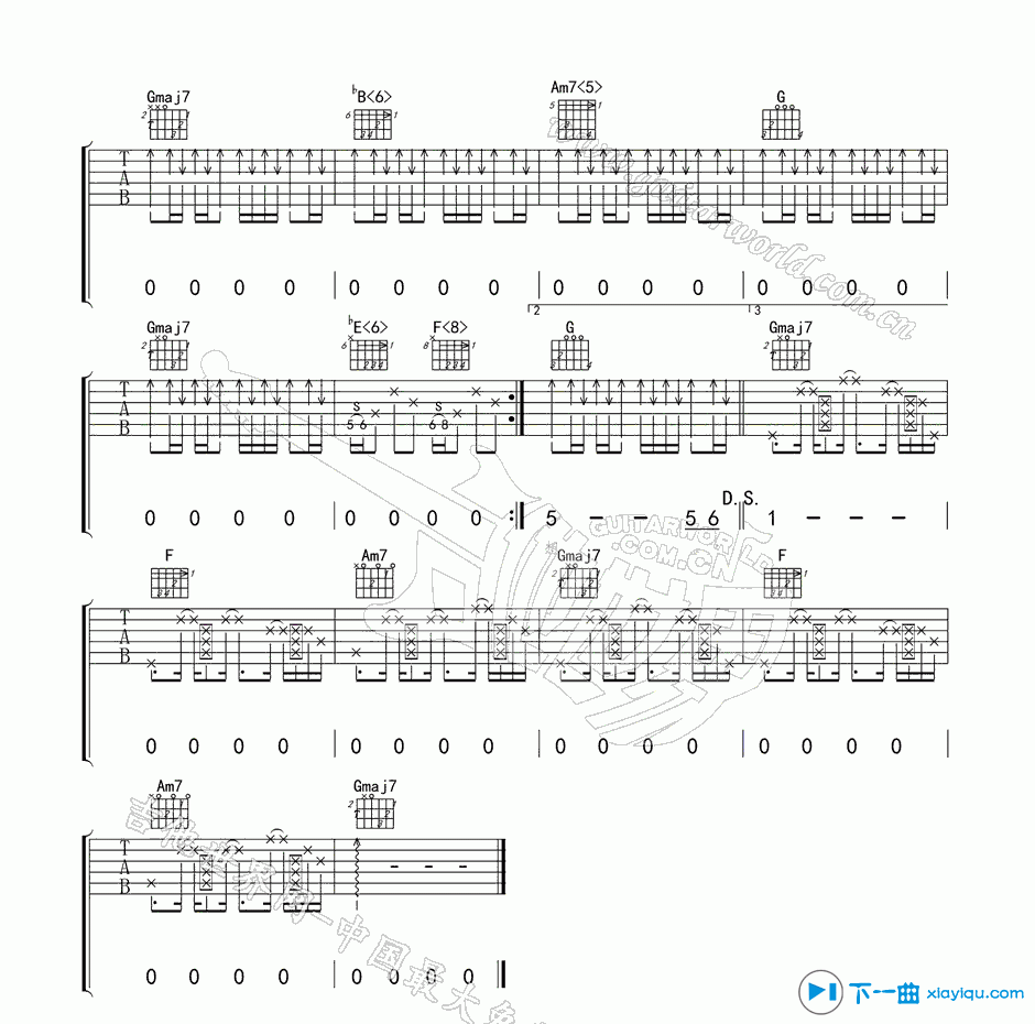 《为爱痴狂吉他谱G调_刘若英为爱痴狂吉他六线谱》吉他谱-C大调音乐网