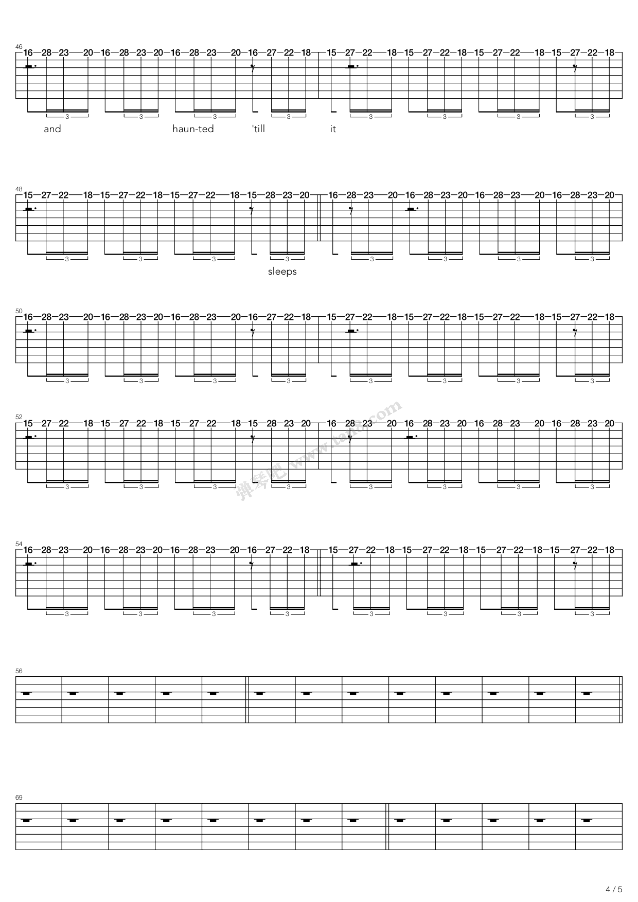 《Empire Ants》吉他谱-C大调音乐网
