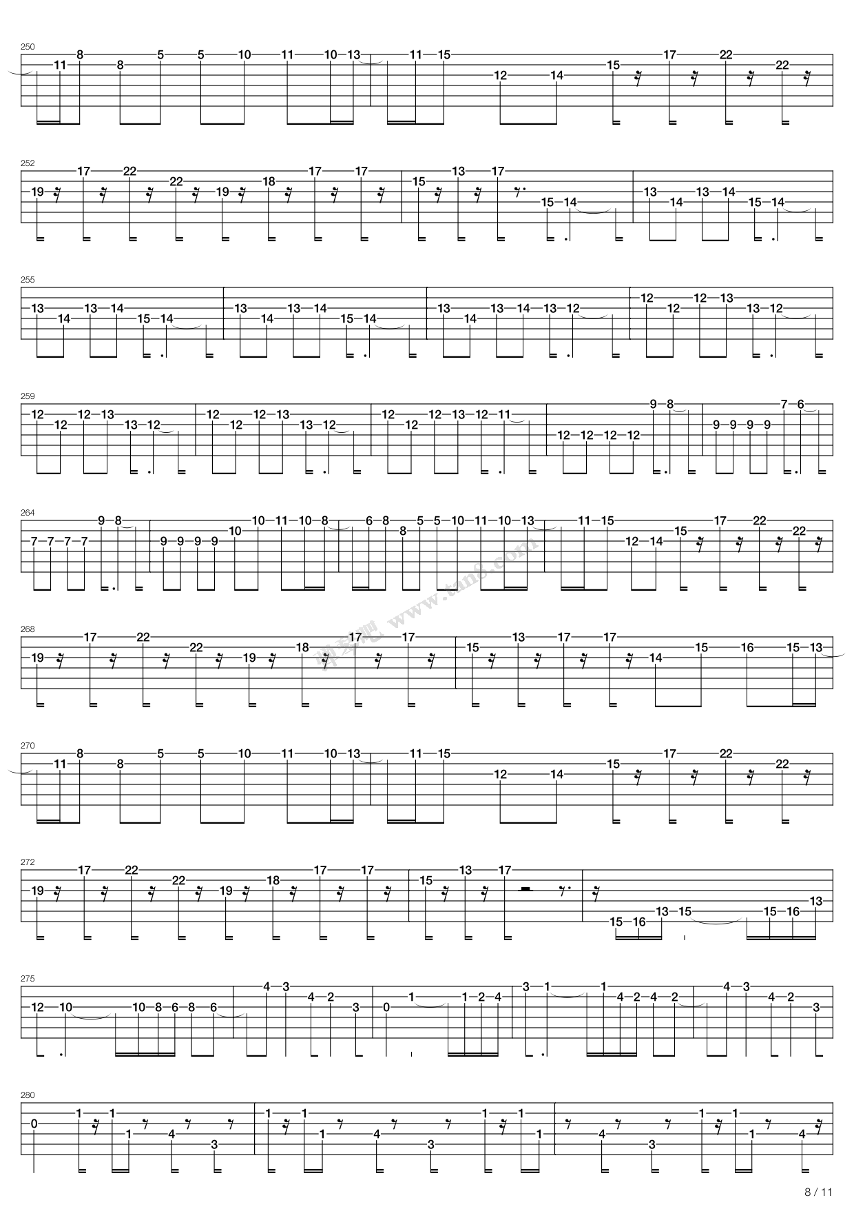 《魂斗罗》吉他谱-C大调音乐网