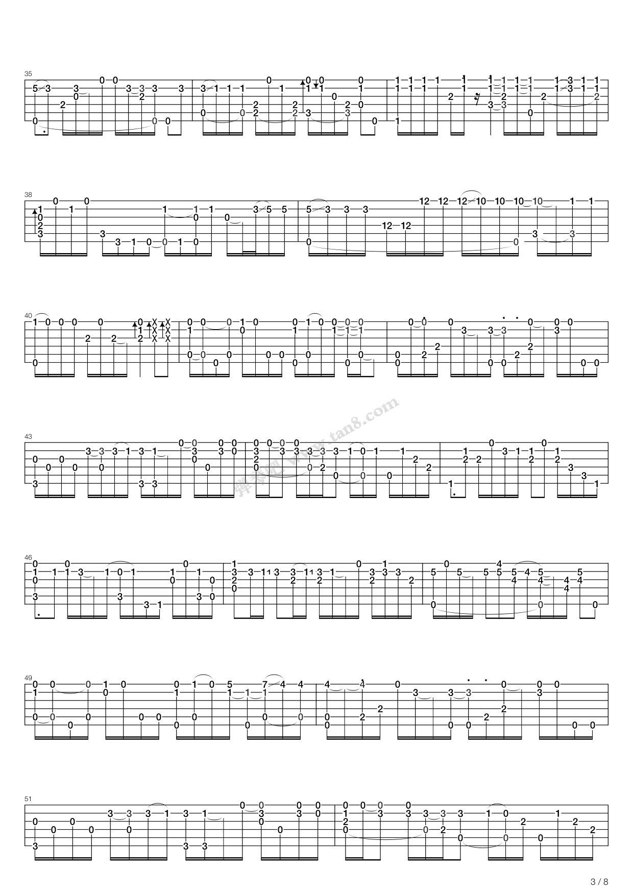 《Hotel California (加州旅馆)》吉他谱-C大调音乐网