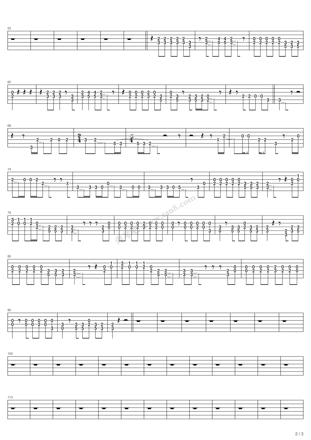 《Nobodys Got The Gun》吉他谱-C大调音乐网