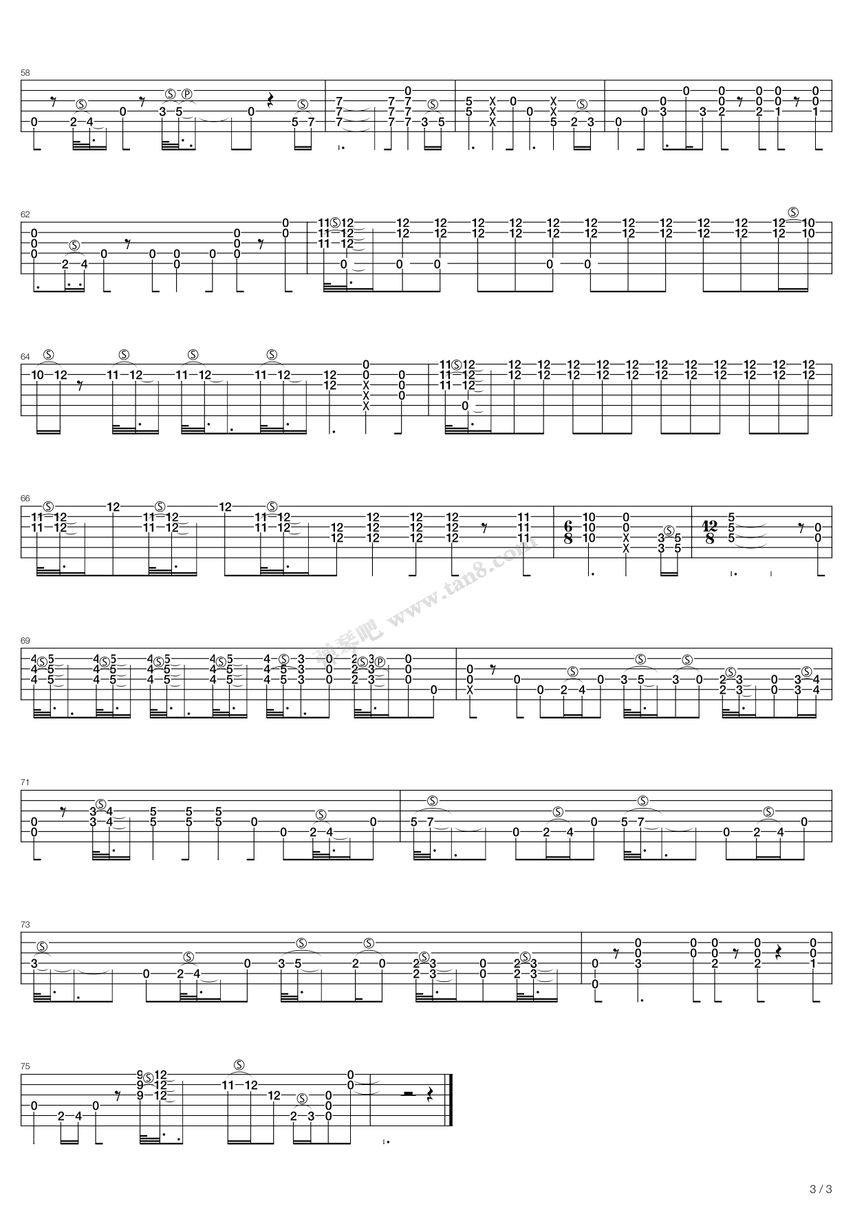 《Clapton, Eric - Walkin Blues》吉他谱-C大调音乐网