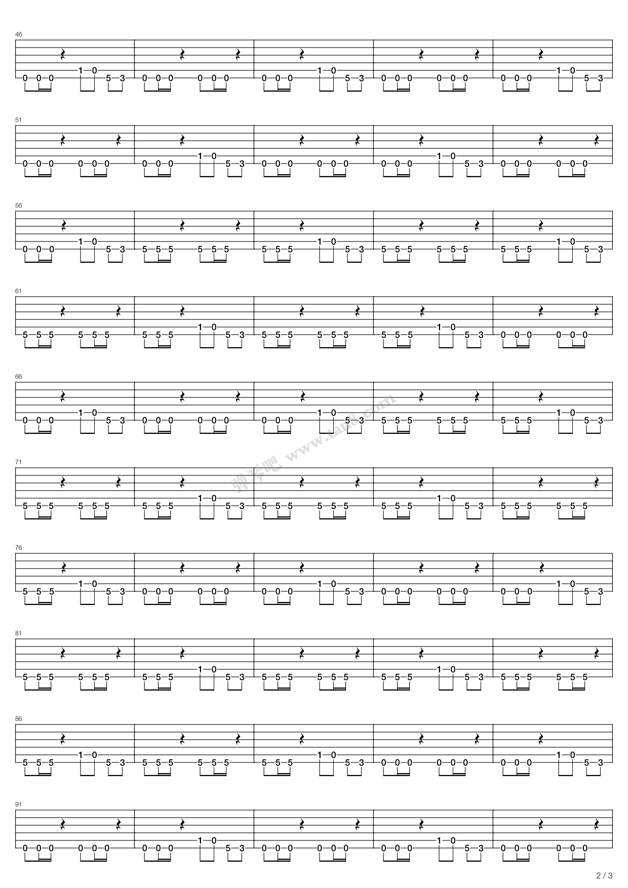 《Stylo》吉他谱-C大调音乐网