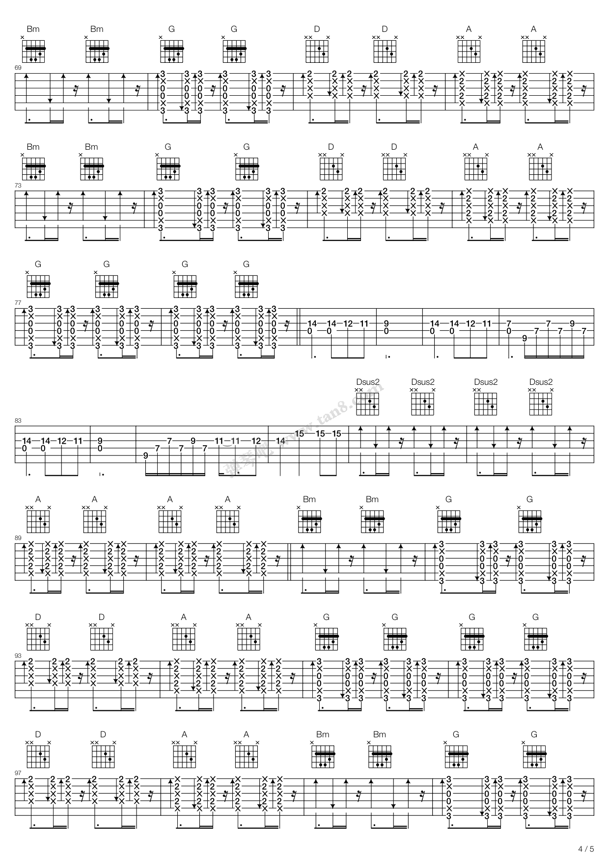 《Bells Of Freedom》吉他谱-C大调音乐网