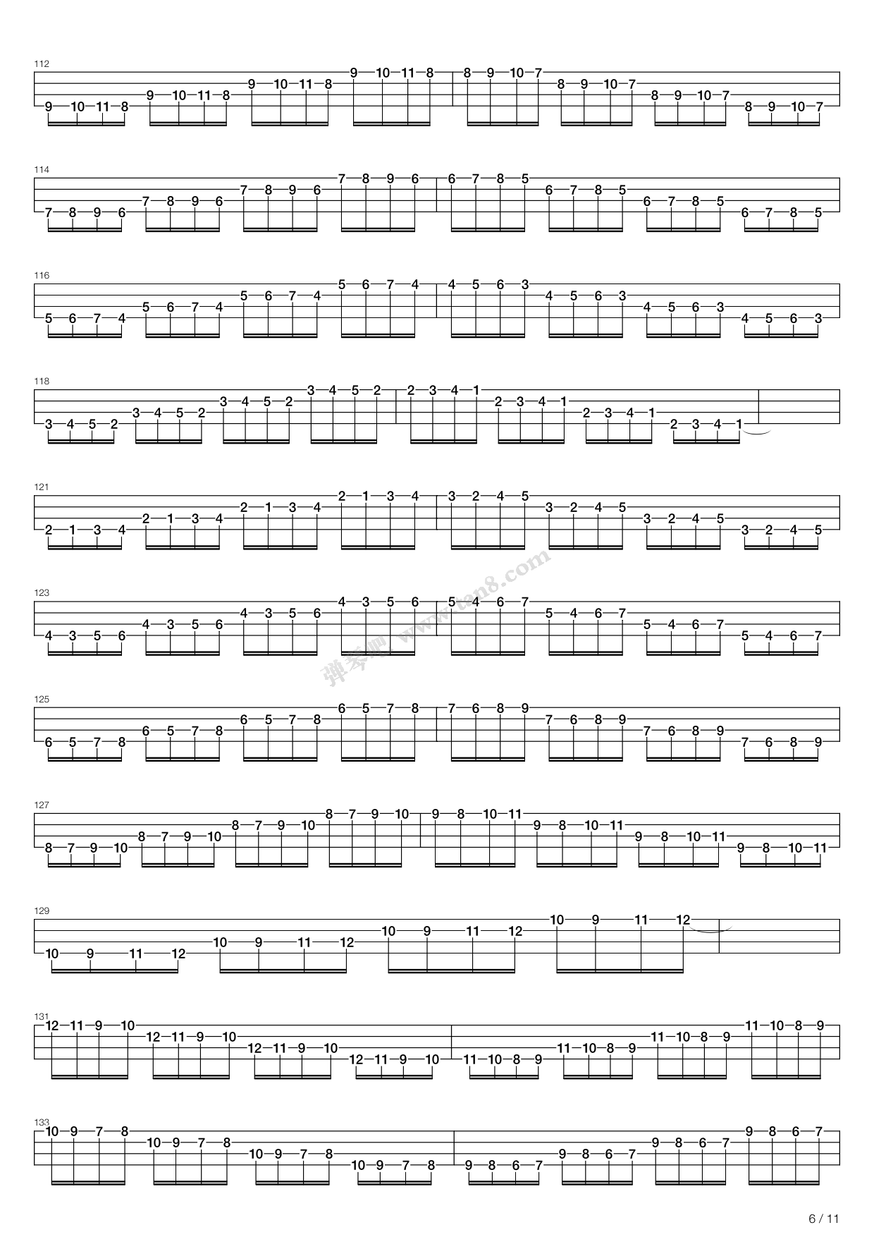 《Bass爬格子》吉他谱-C大调音乐网
