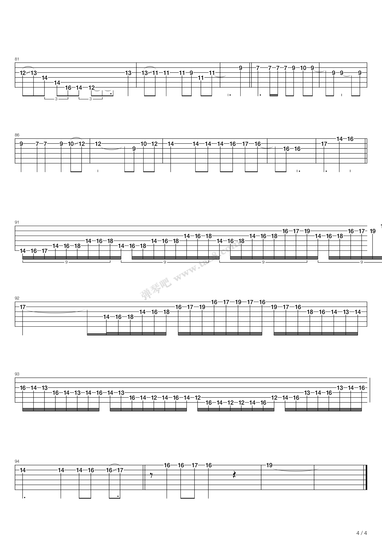 《Ressurreicao》吉他谱-C大调音乐网