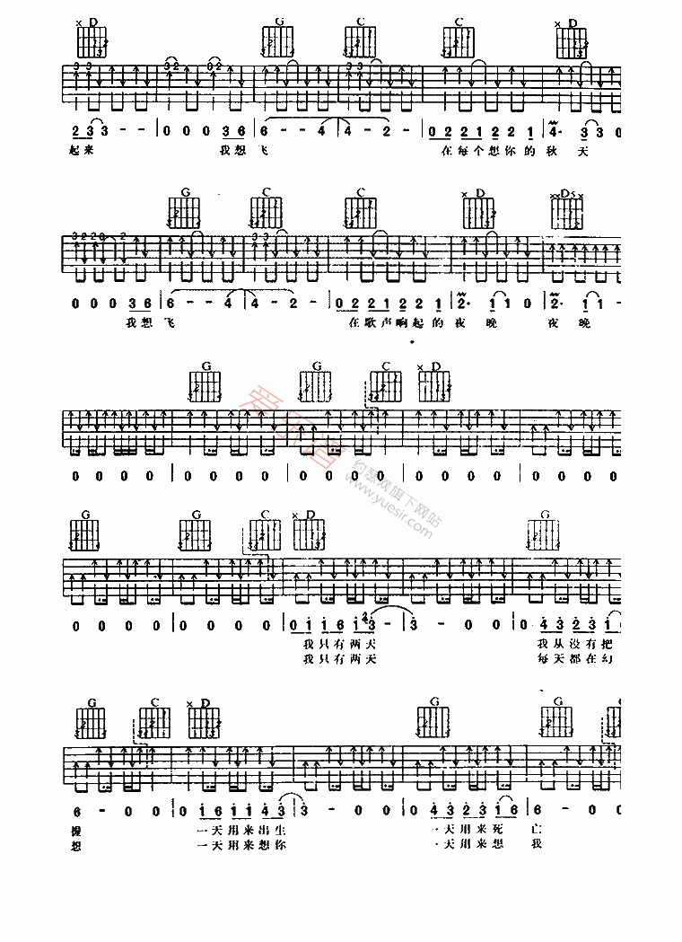 《阿杜《幻想》》吉他谱-C大调音乐网